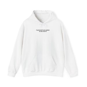 I Paused My Game To Be Here Hoodie | Funny Hoodie | Gift for Gamer - Black Text - Hoodie