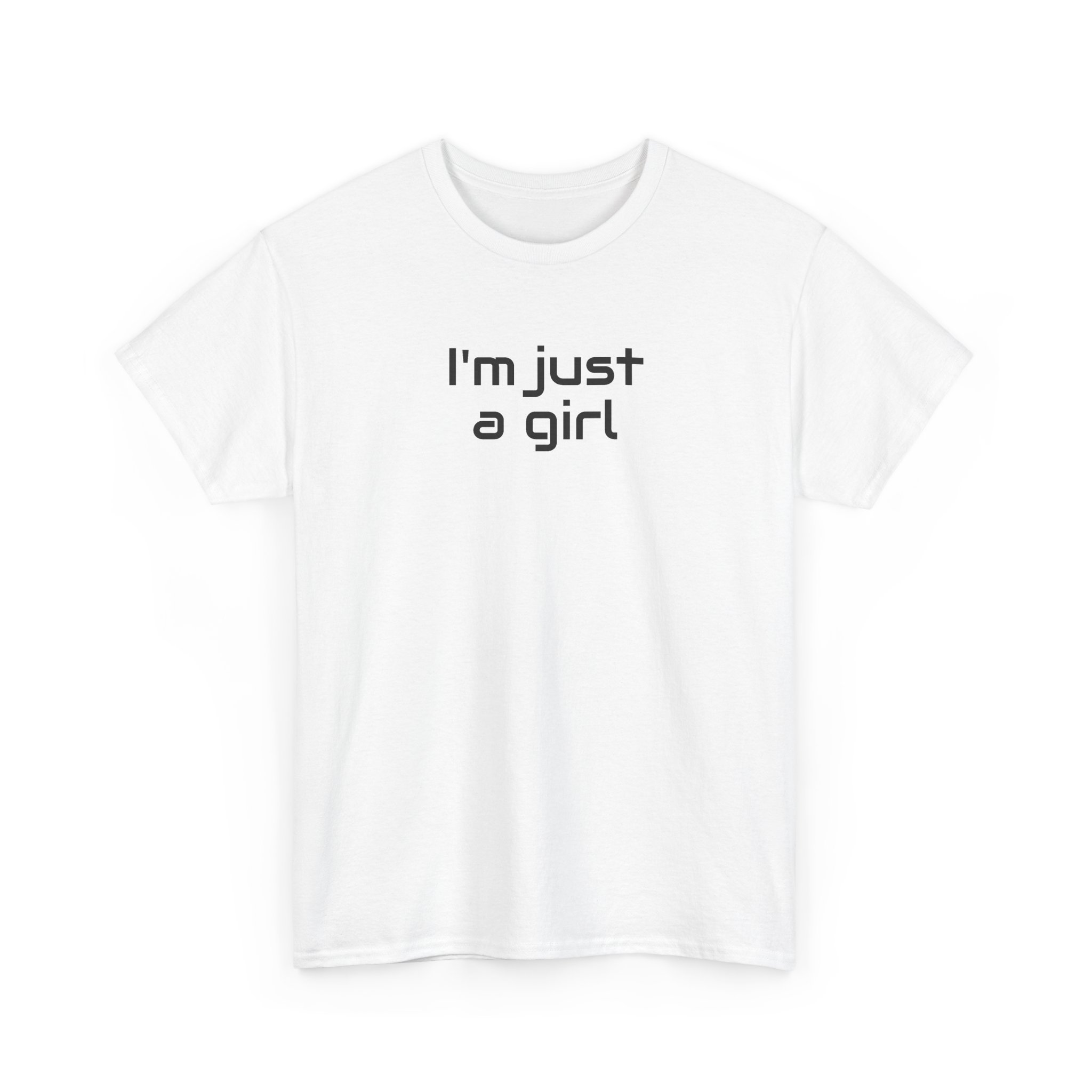 I Just A Girl Shirt | Funny Sarcastic Tee | Gift for Gen Z - Black Text - T-Shirt - Image 3