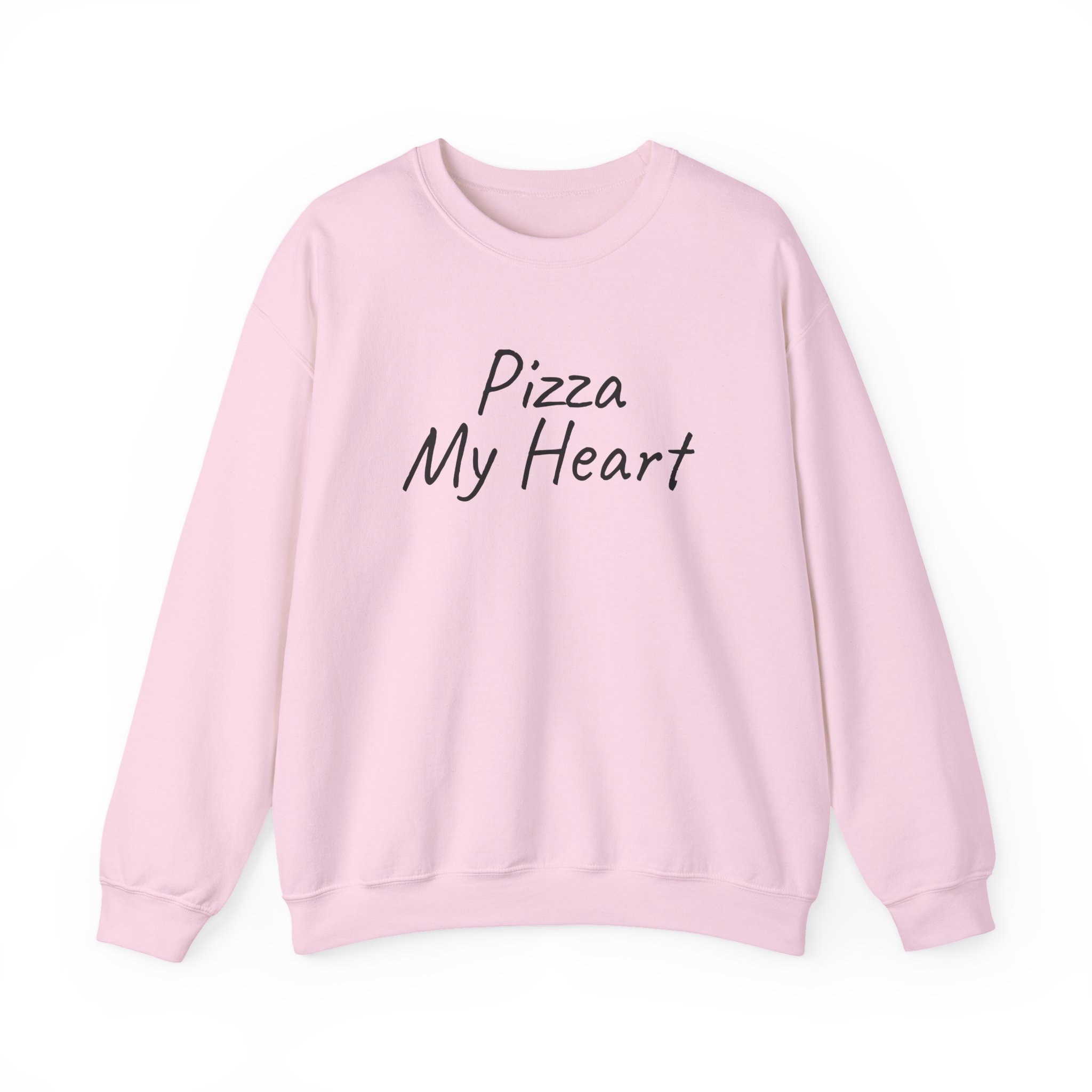 Pizza My Heart Sweatshirt | Cute Toddler Sweatshirt | Gift for Pizza Lover - Black Text - Sweatshirt - Image 13