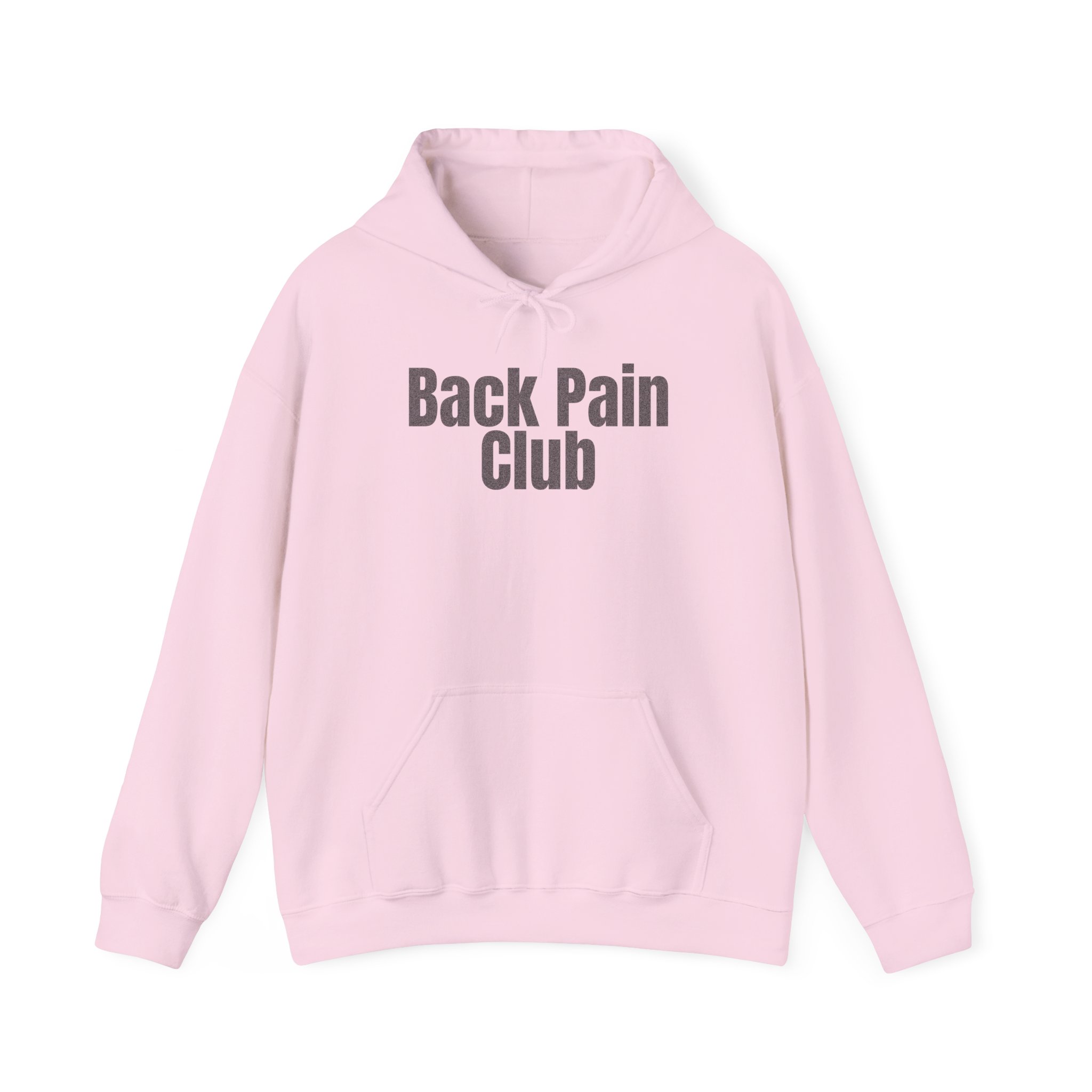 Back Pain Club Hoodie | Funny Sarcastic Hoodie | Gift for Adults - Black Text - Hoodie - Image 13