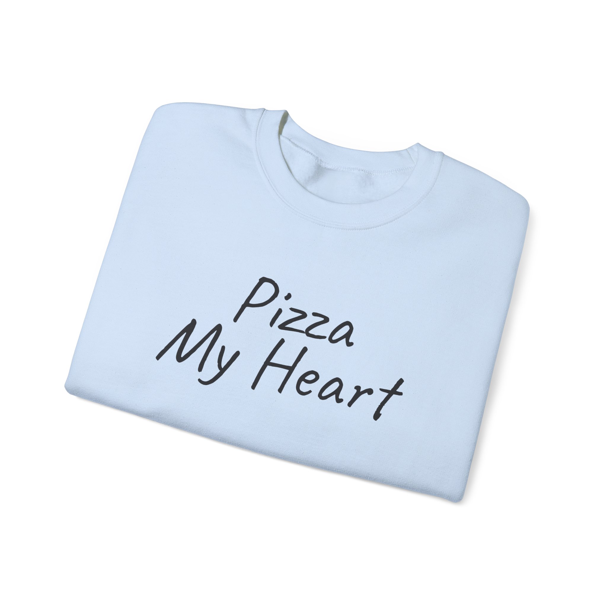 Pizza My Heart Sweatshirt | Cute Toddler Sweatshirt | Gift for Pizza Lover - Black Text - Sweatshirt - Image 11