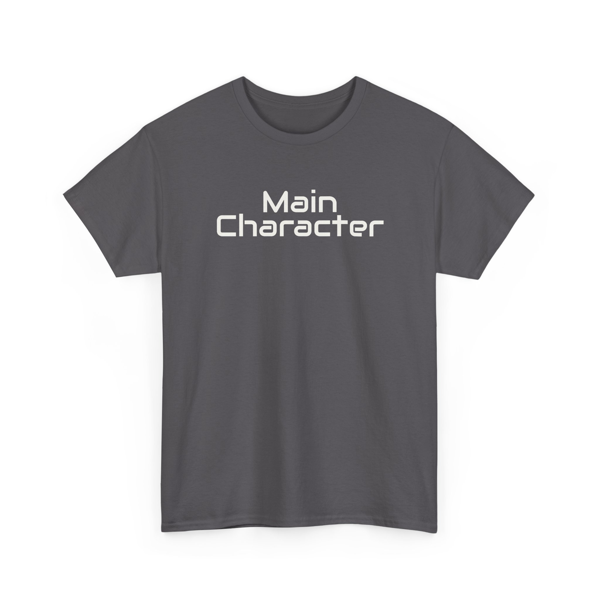 Main Character Shirt | Bold Typography Tee | Gift for Gen Z - White Text - T-Shirt - Image 11