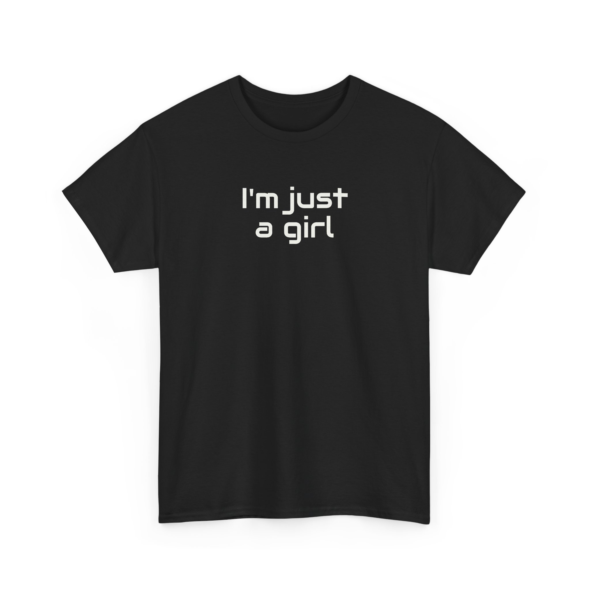 I Just A Girl Shirt | Funny Sarcastic Tee | Gift for Gen Z - White Text - T-Shirt - Image 3