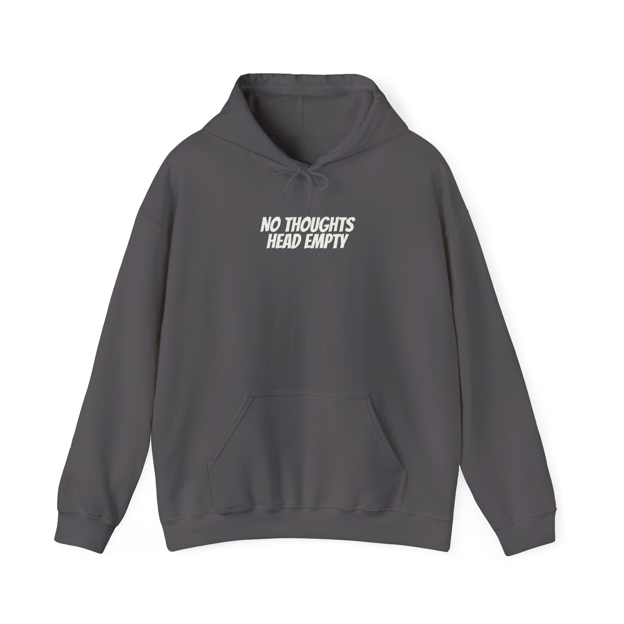 No Thoughts Head Empty Hoodie | Funny Sarcastic Hoodie | Gift for Gen Z - White Text - Hoodie - Image 13