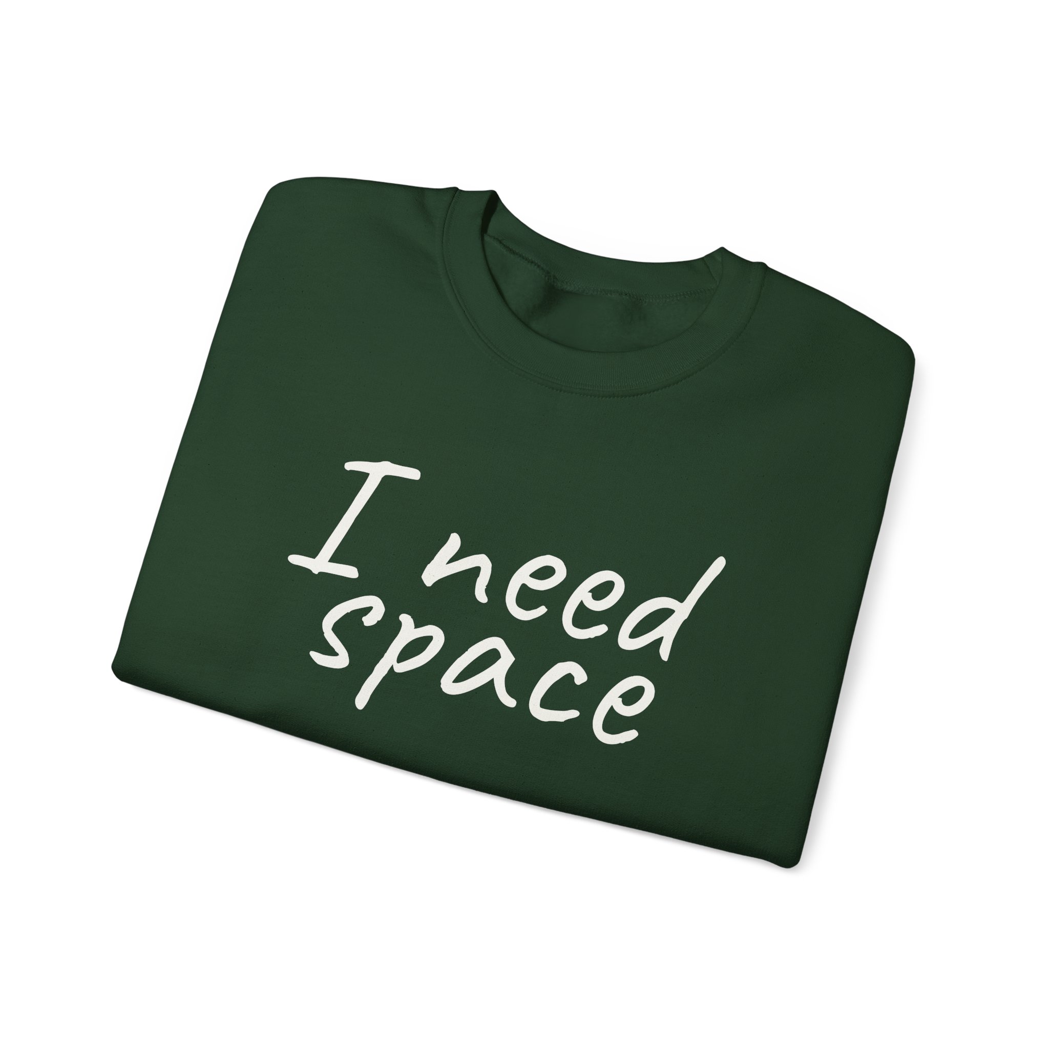 I Need Space Sweatshirt | Sarcastic Sweatshirt | Gift for Introverts - White Text - Sweatshirt - Image 11