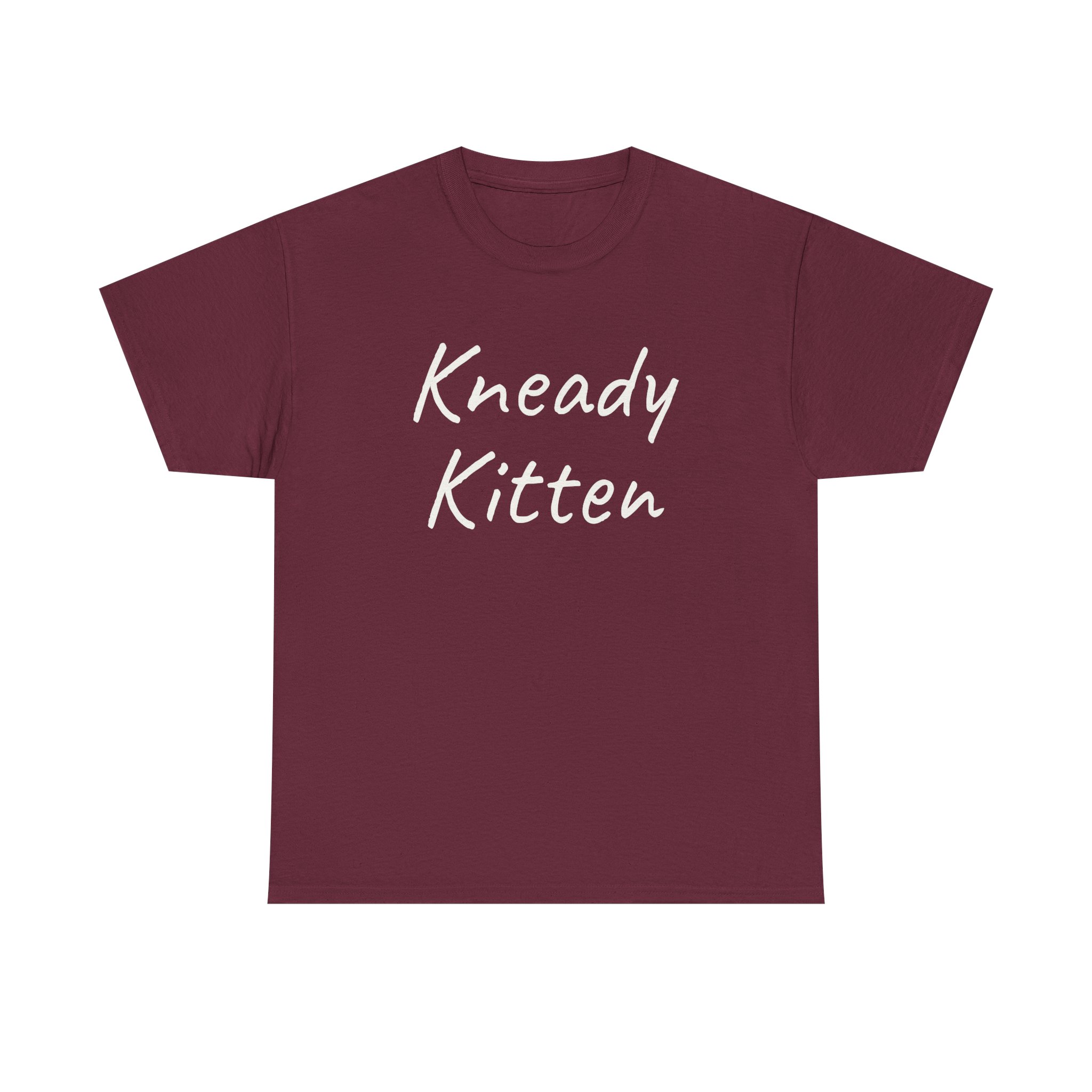 Kneady Kitten Shirt | Funny Sarcastic Tee | Gift for Pet Lovers - White Text - T-Shirt - Image 5