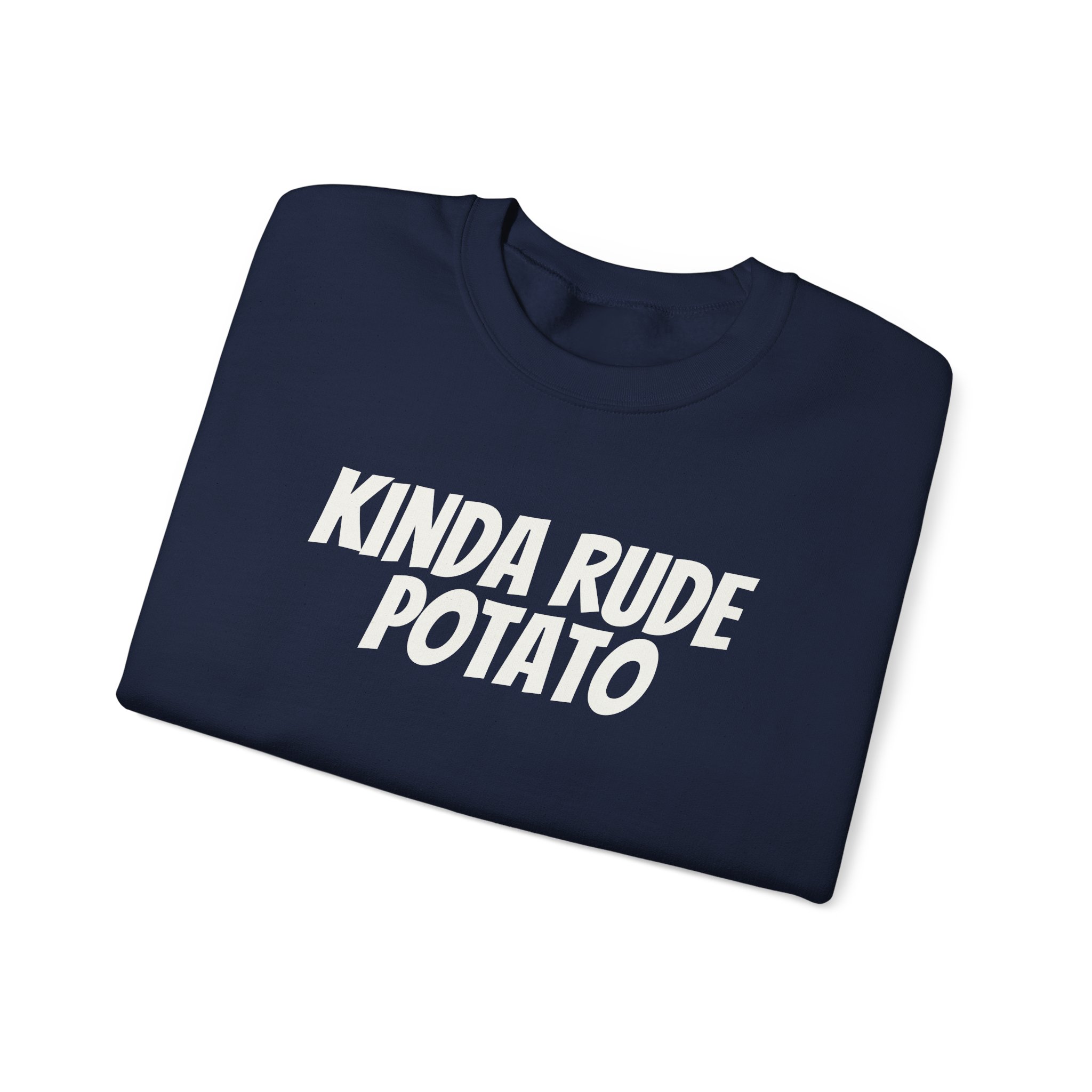 Kinda Rude Potato Sweatshirt | Funny Sarcastic Sweatshirt | Gift for Introverts - White Text - Sweatshirt - Image 19