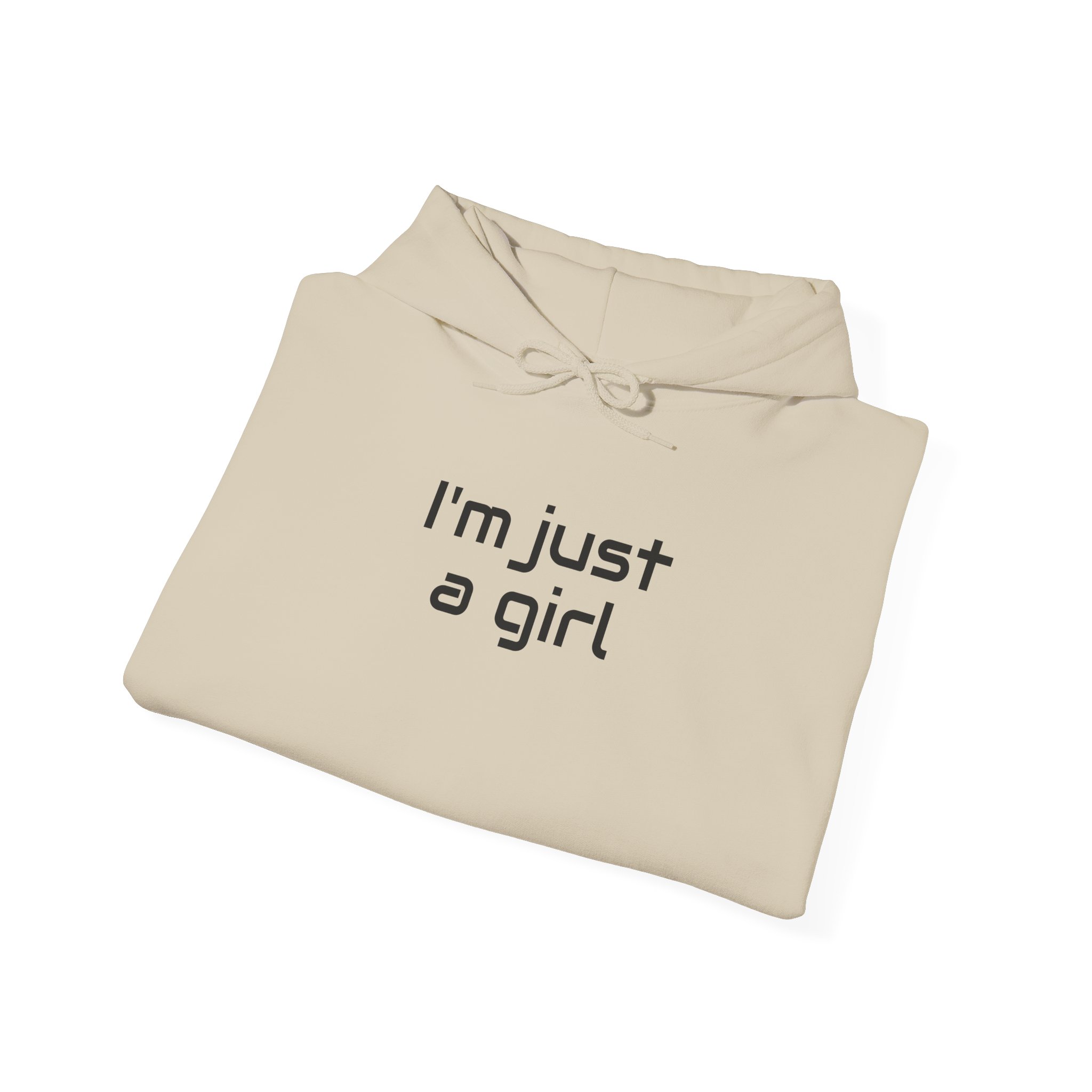 I Just A Girl Hoodie | Funny Sarcastic Hoodie | Gift for Gen Z - Black Text - Hoodie - Image 8