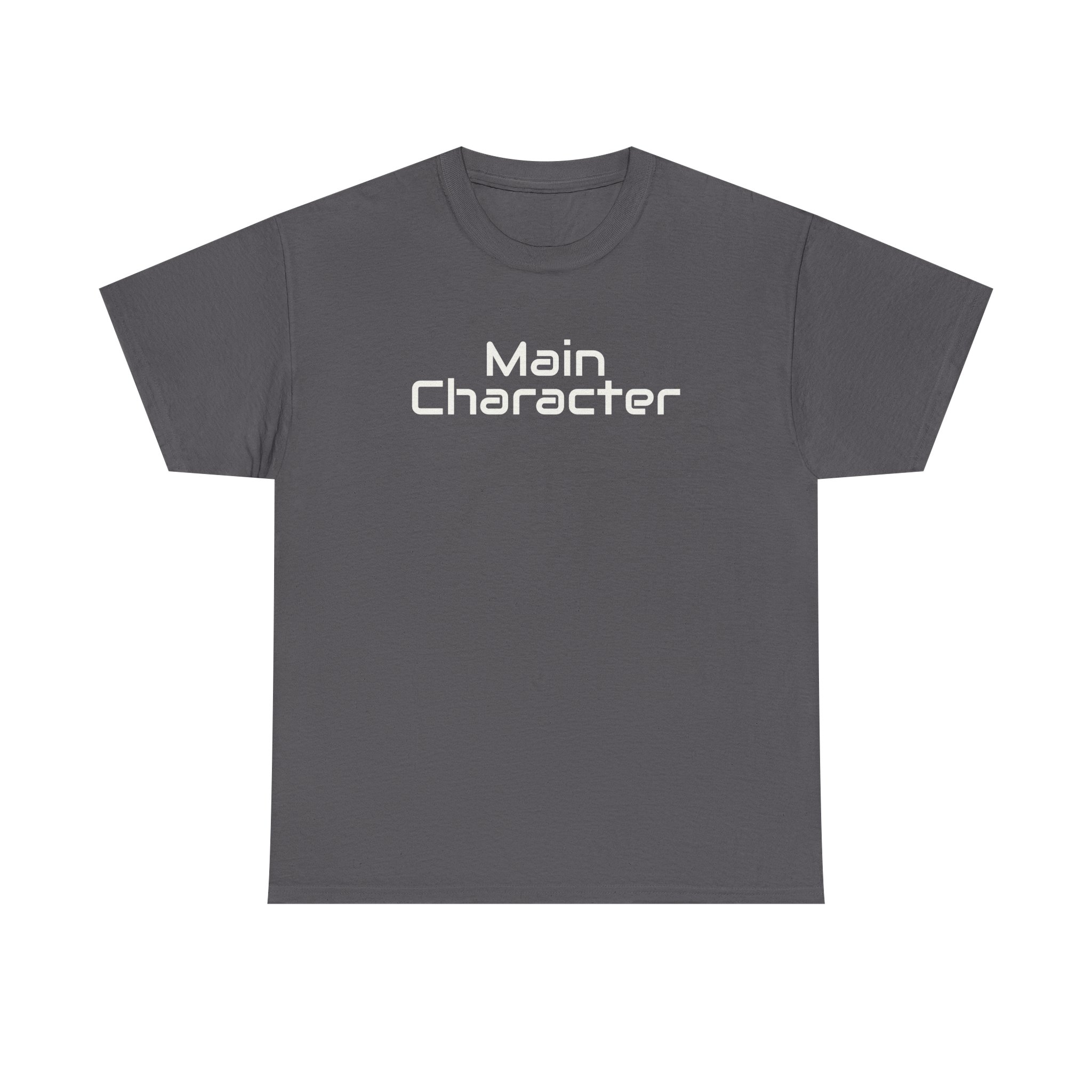 Main Character Shirt | Bold Typography Tee | Gift for Gen Z - White Text - T-Shirt - Image 9