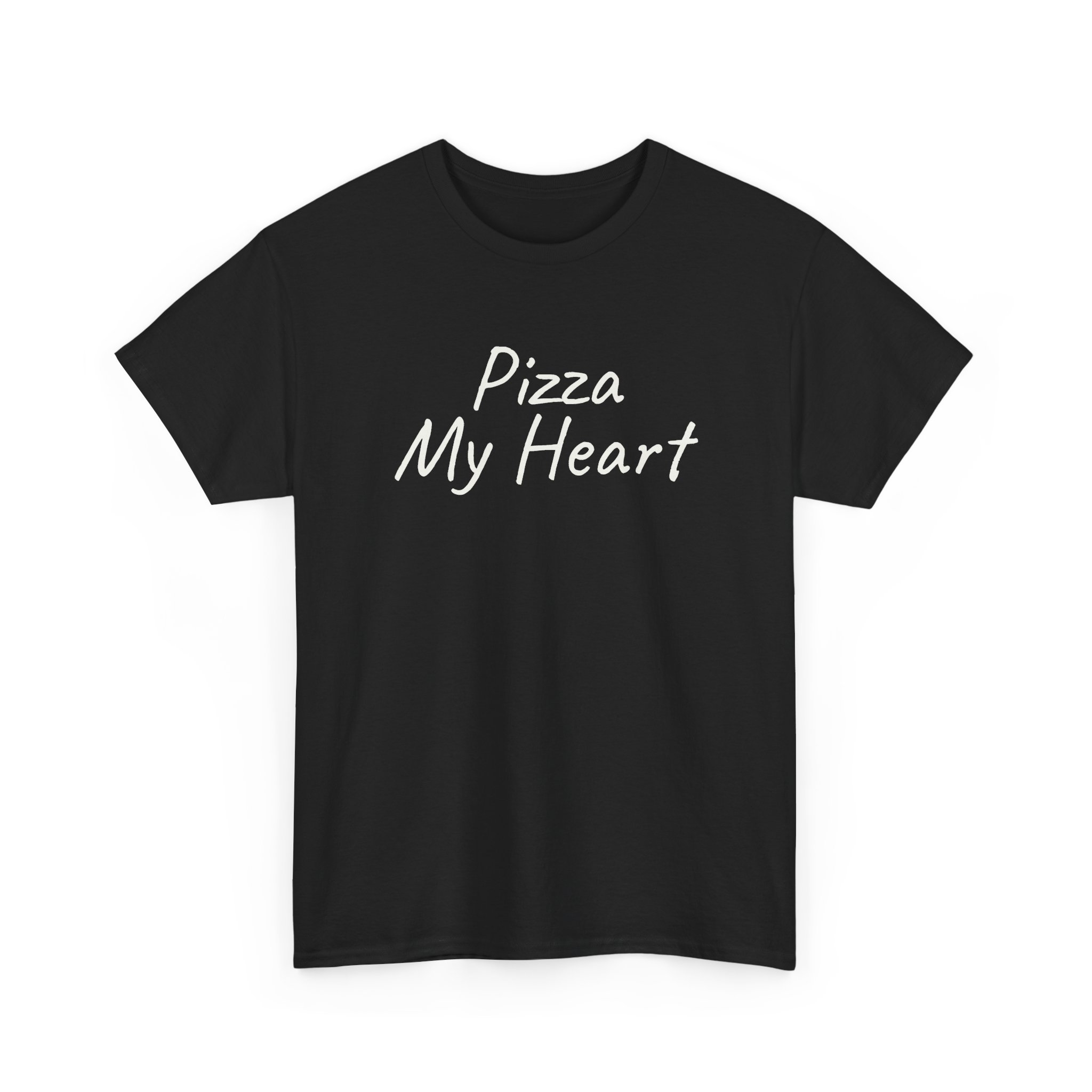 Pizza My Heart Shirt | Cute Toddler Tee | Gift for Pizza Lover - White Text - T-Shirt - Image 3