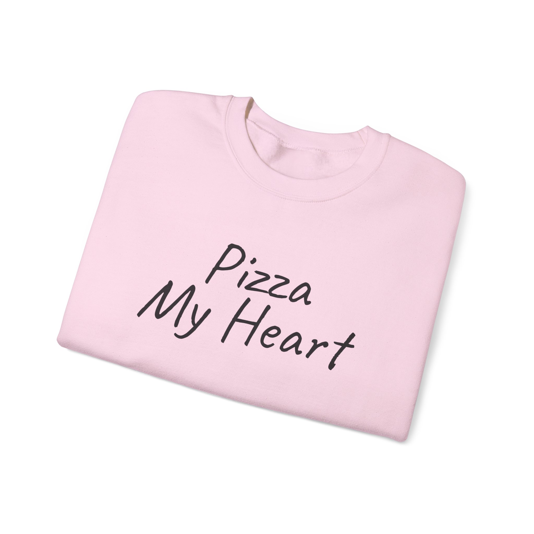 Pizza My Heart Sweatshirt | Cute Toddler Sweatshirt | Gift for Pizza Lover - Black Text - Sweatshirt - Image 15
