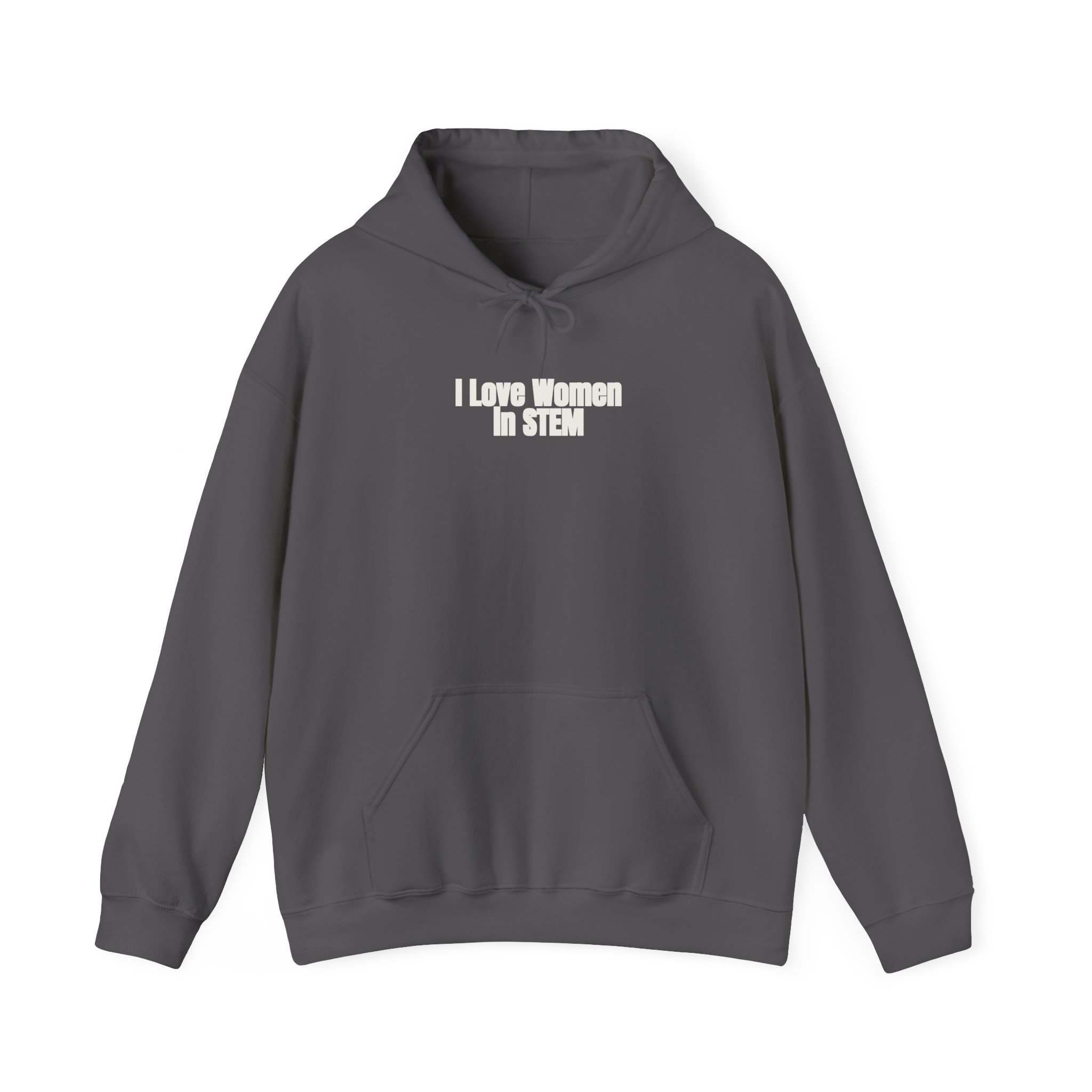 I Love Women in STEM Hoodie | Bold Hoodie | Gift for Science Student - White Text - Hoodie - Image 13