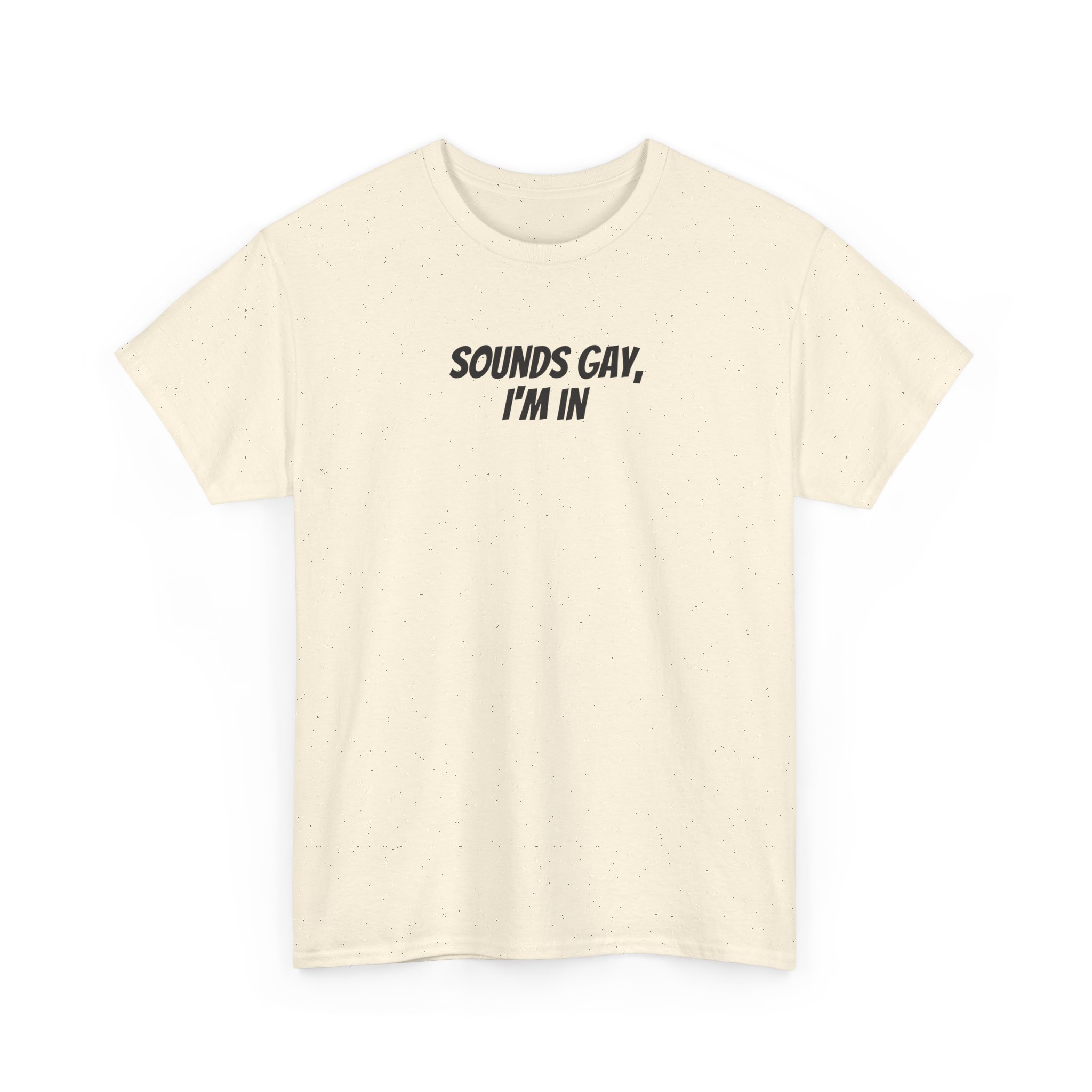 Sounds Gay, I'm In Shirt | Funny Sarcastic Tee | Gift for Gen Z - Black Text - T-Shirt - Image 7