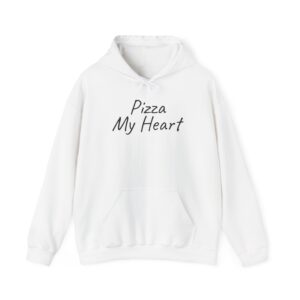 Pizza My Heart Hoodie | Cute Toddler Hoodie | Gift for Pizza Lover - Black Text - Hoodie