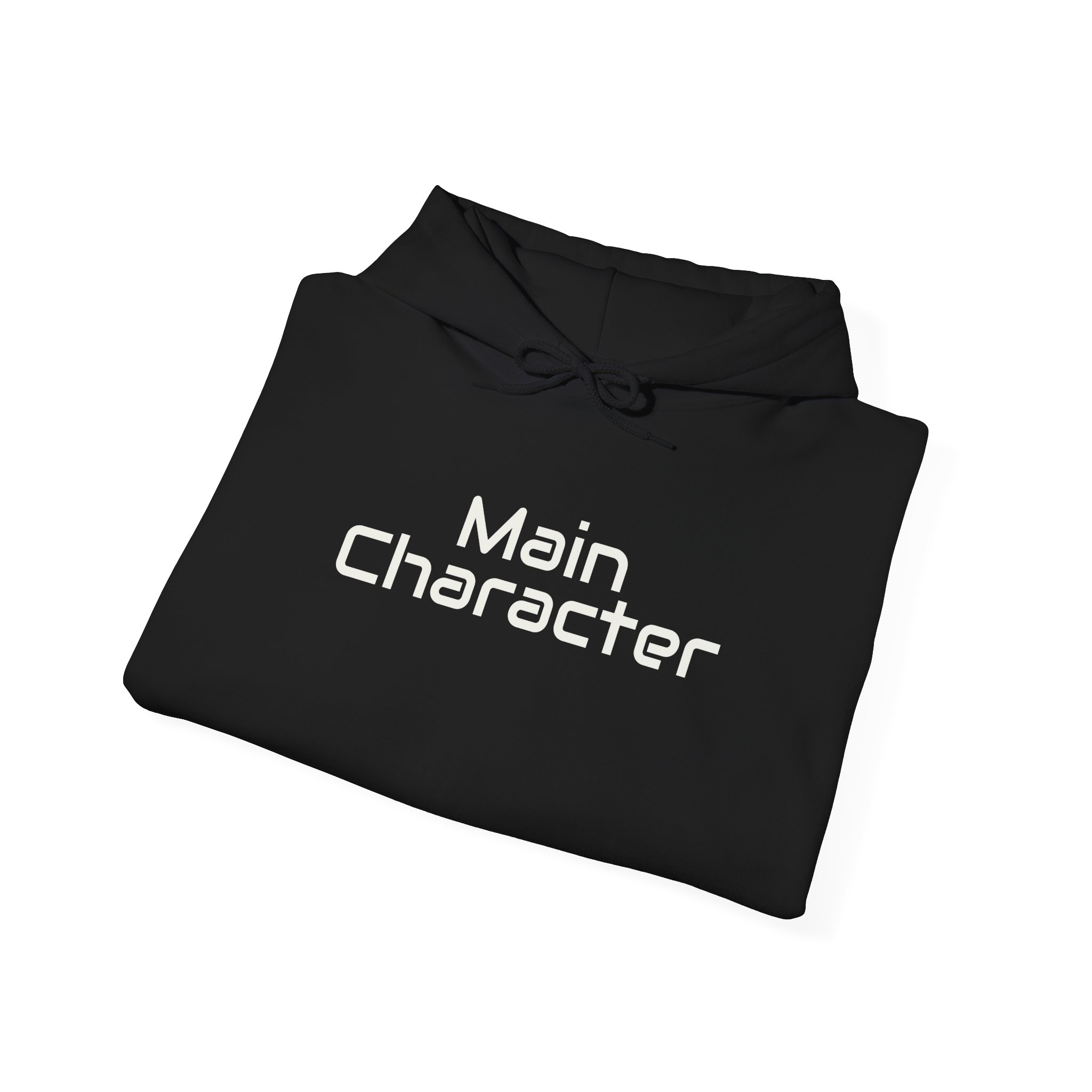 Main Character Hoodie | Bold Typography Hoodie | Gift for Gen Z - White Text - Hoodie - Image 4