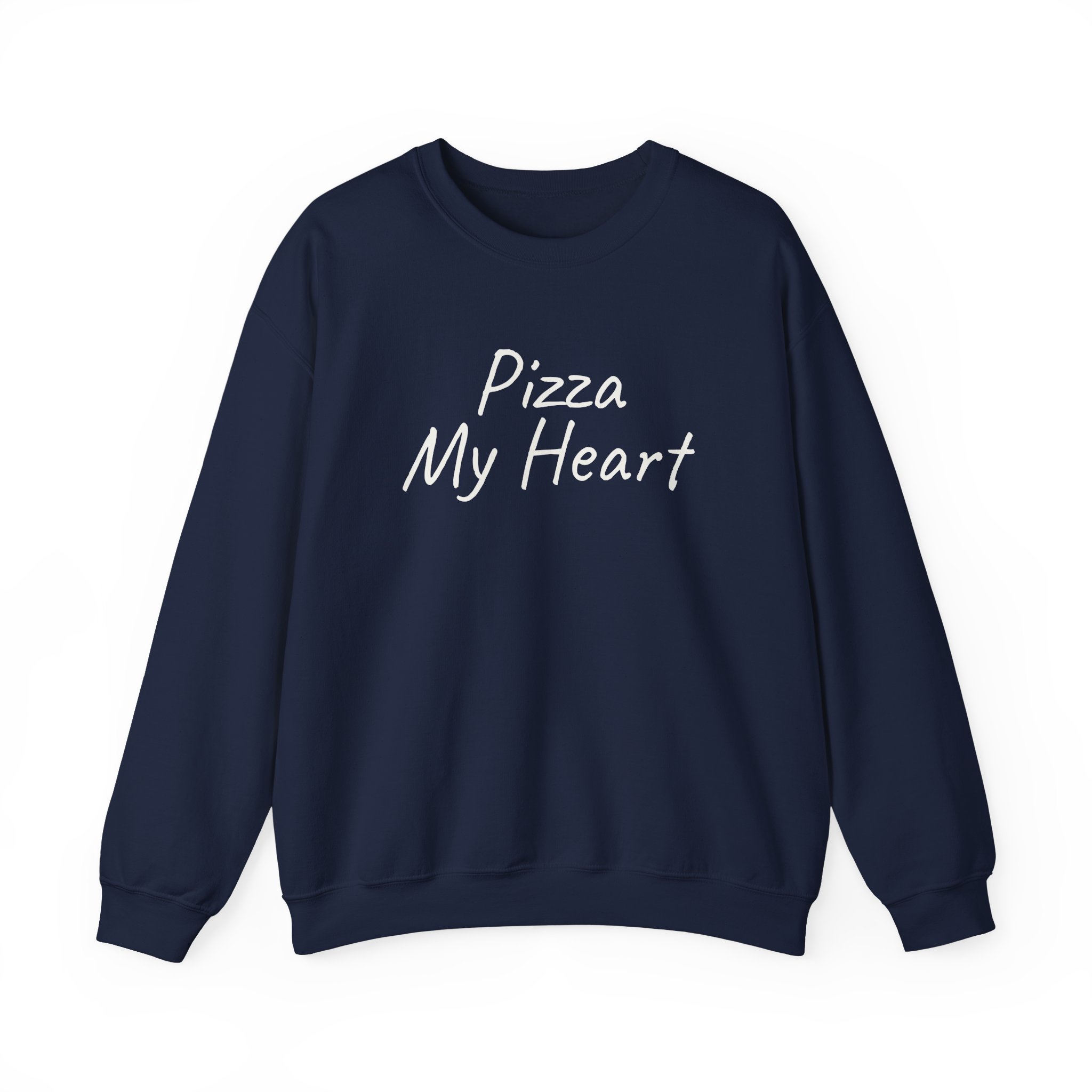 Pizza My Heart Sweatshirt | Cute Toddler Sweatshirt | Gift for Pizza Lover - White Text - Sweatshirt - Image 17