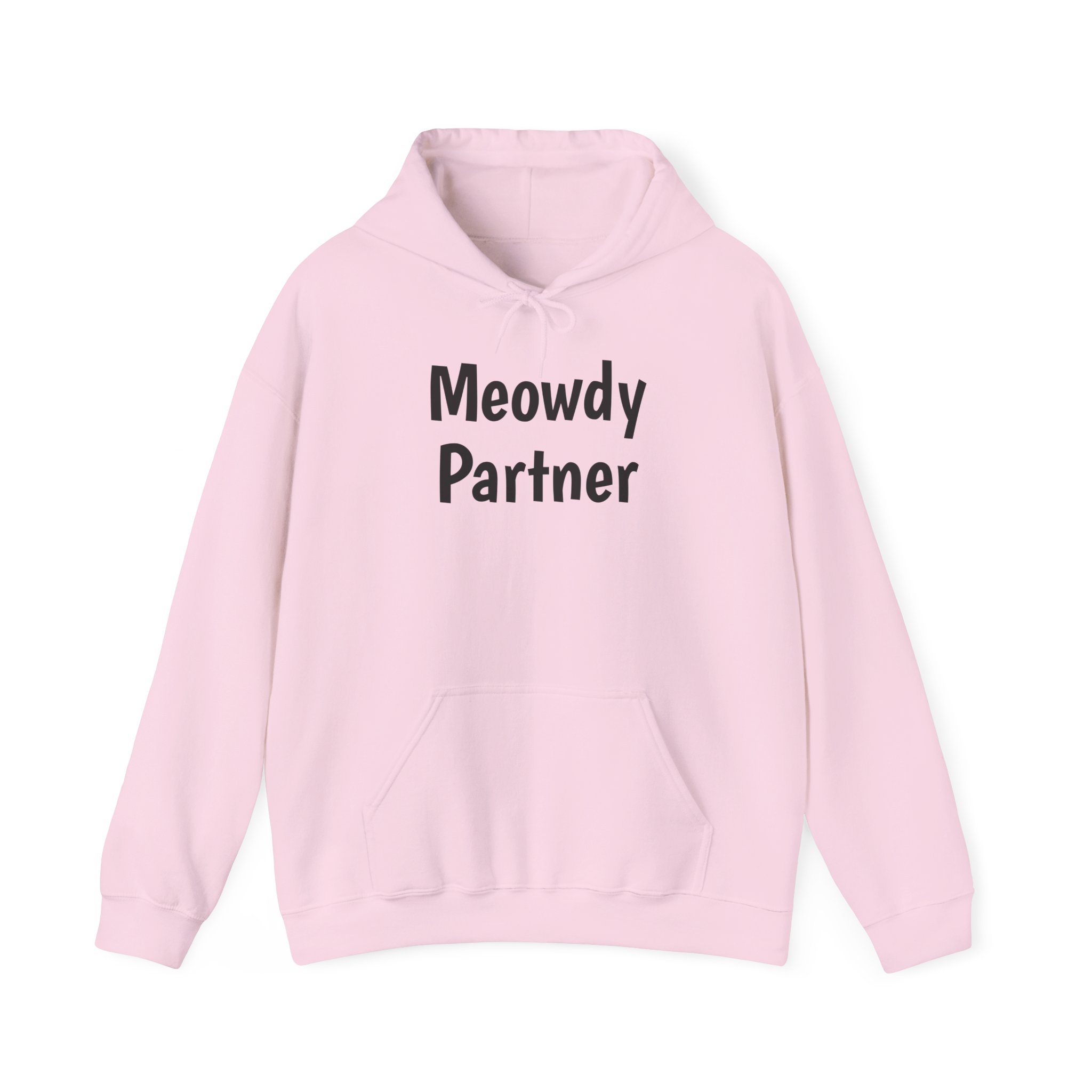 Meowdy Partner Hoodie | Funny Sarcastic Hoodie | Gift for Cat Lover - Black Text - Hoodie - Image 13