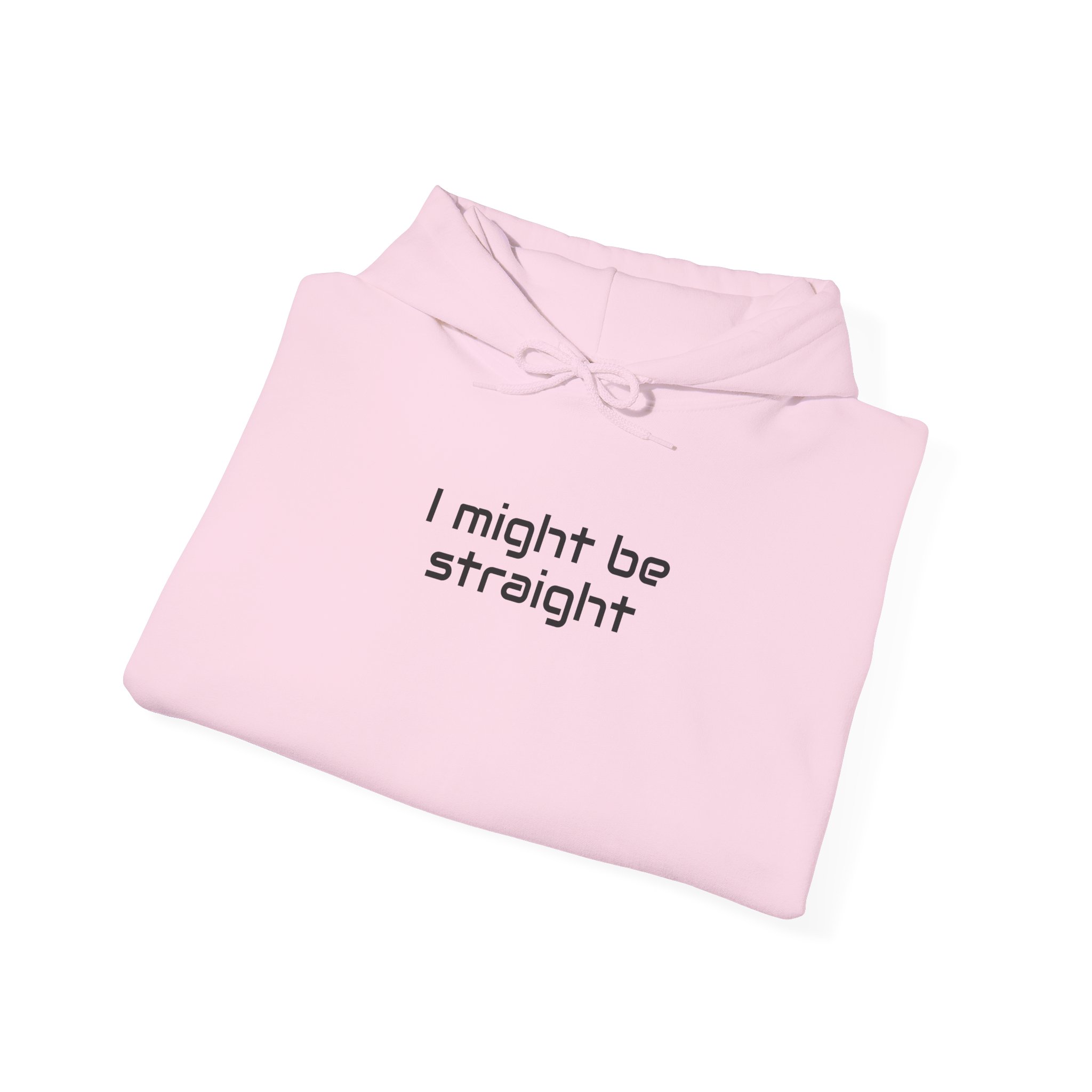 I Might Be Straight Hoodie | Funny Sarcastic Hoodie | Gift for LGBTQ - Black Text - Hoodie - Image 16