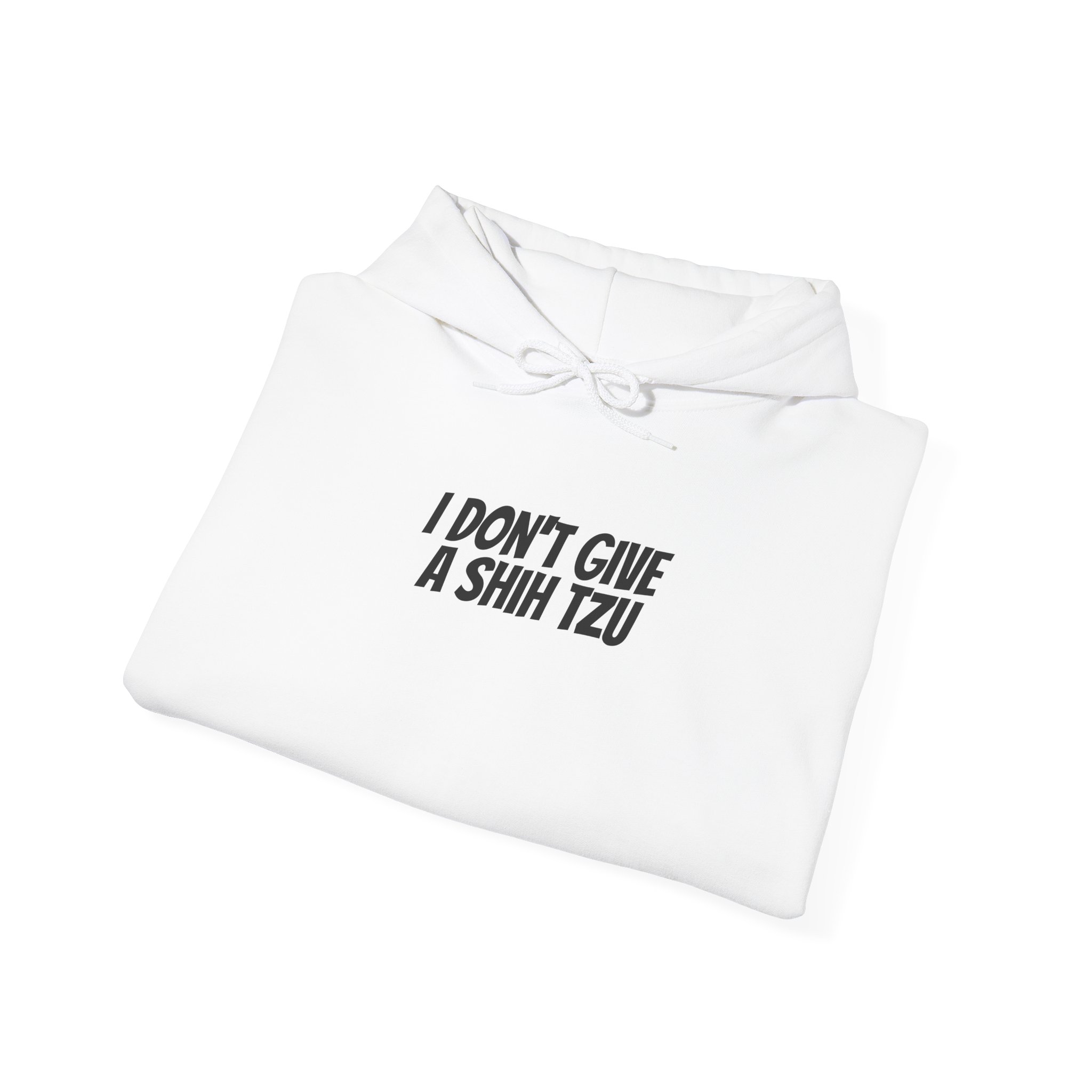 I Don't Give A Shih Tzu Hoodie | Funny Dog Hoodie | Gift for Dog Mom - Black Text - Hoodie - Image 4
