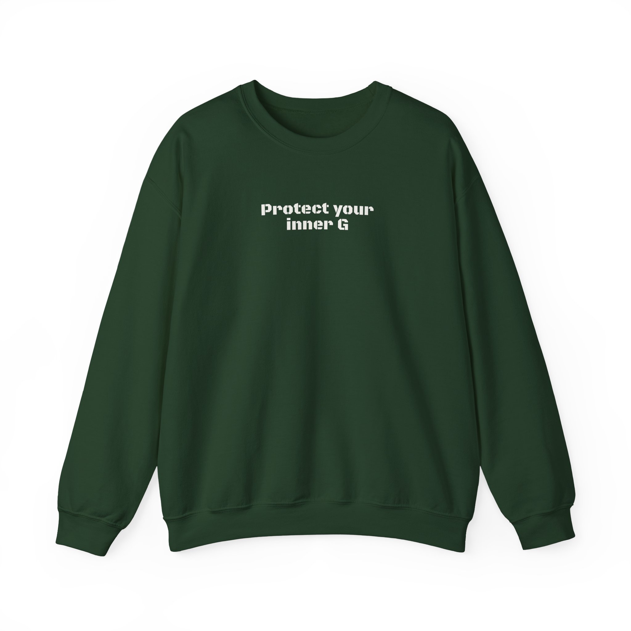 Protect Your Inner G Sweatshirt | Bold Sweatshirt | Gift for Streetwear Fans - White Text - Sweatshirt - Image 9