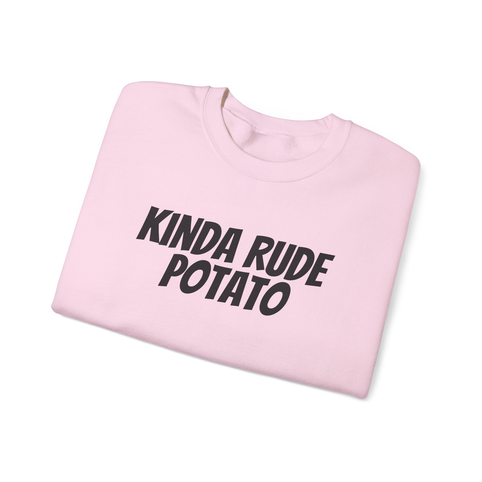 Kinda Rude Potato Sweatshirt | Funny Sarcastic Sweatshirt | Gift for Introverts - Black Text - Sweatshirt - Image 15