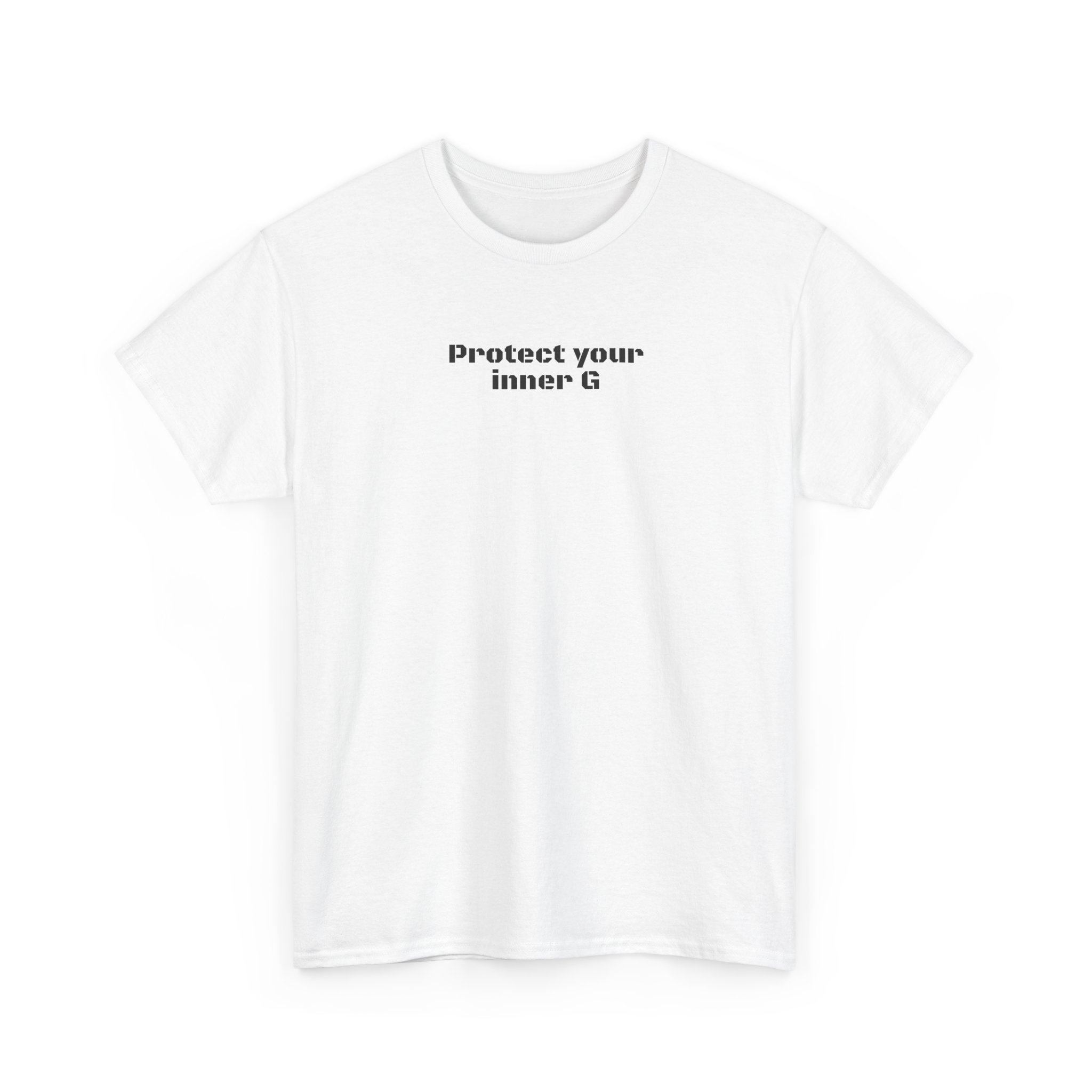 Protect Your Inner G Shirt | Bold Tee | Gift for Streetwear Fans - Black Text - T-Shirt - Image 3