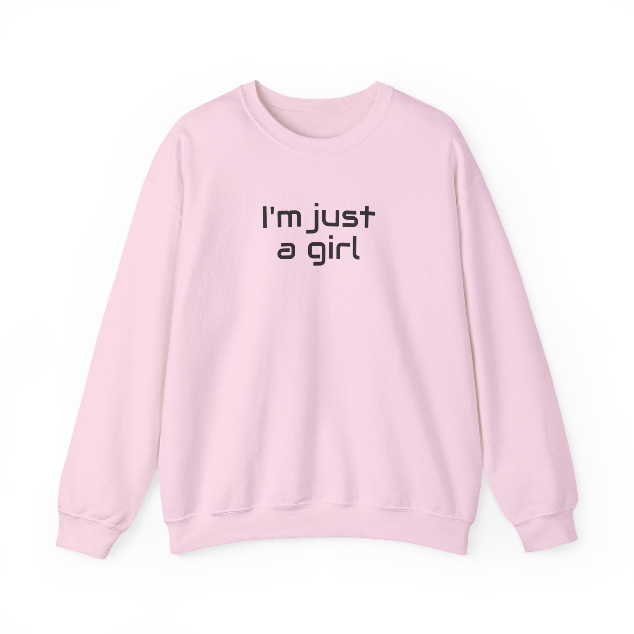 I Just A Girl Sweatshirt | Funny Sarcastic Sweatshirt | Gift for Gen Z - Black Text - Sweatshirt - Image 13