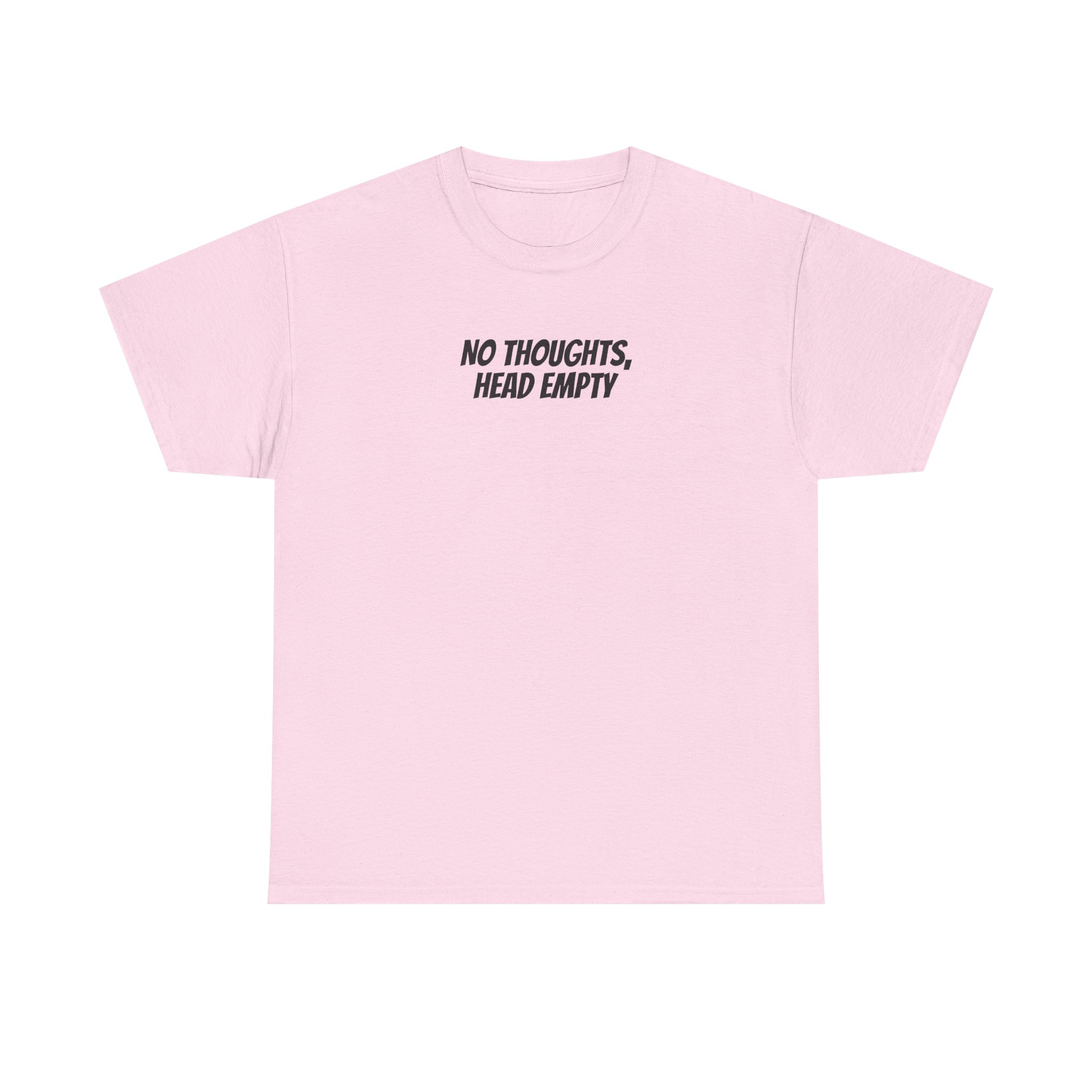 No Thoughts Head Empty Shirt | Funny Sarcastic Tee | Gift for Gen Z - Black Text - T-Shirt - Image 9