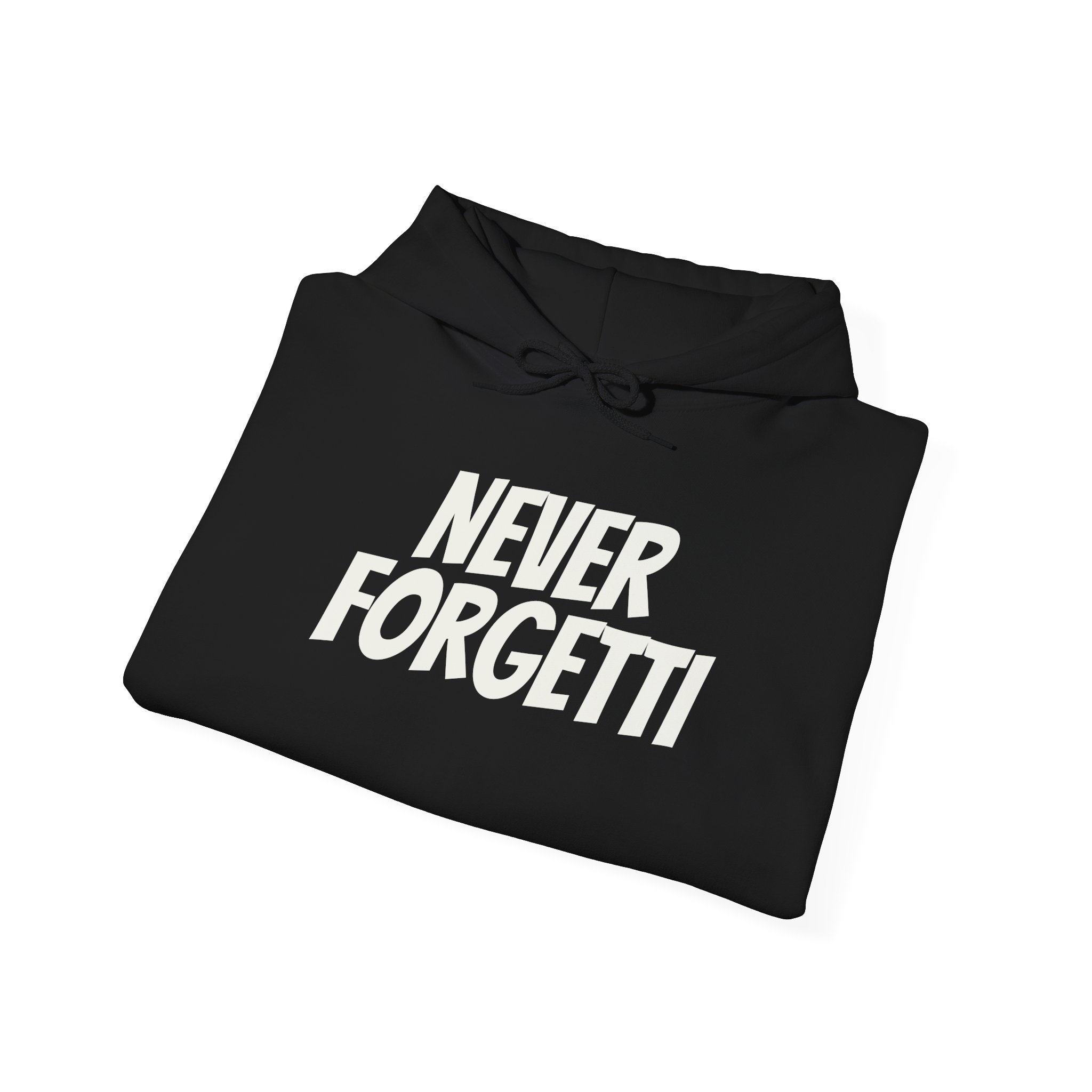 Never Forgetti Hoodie | Funny Pasta Hoodie | Gift for Foodie - White Text - Hoodie - Image 4