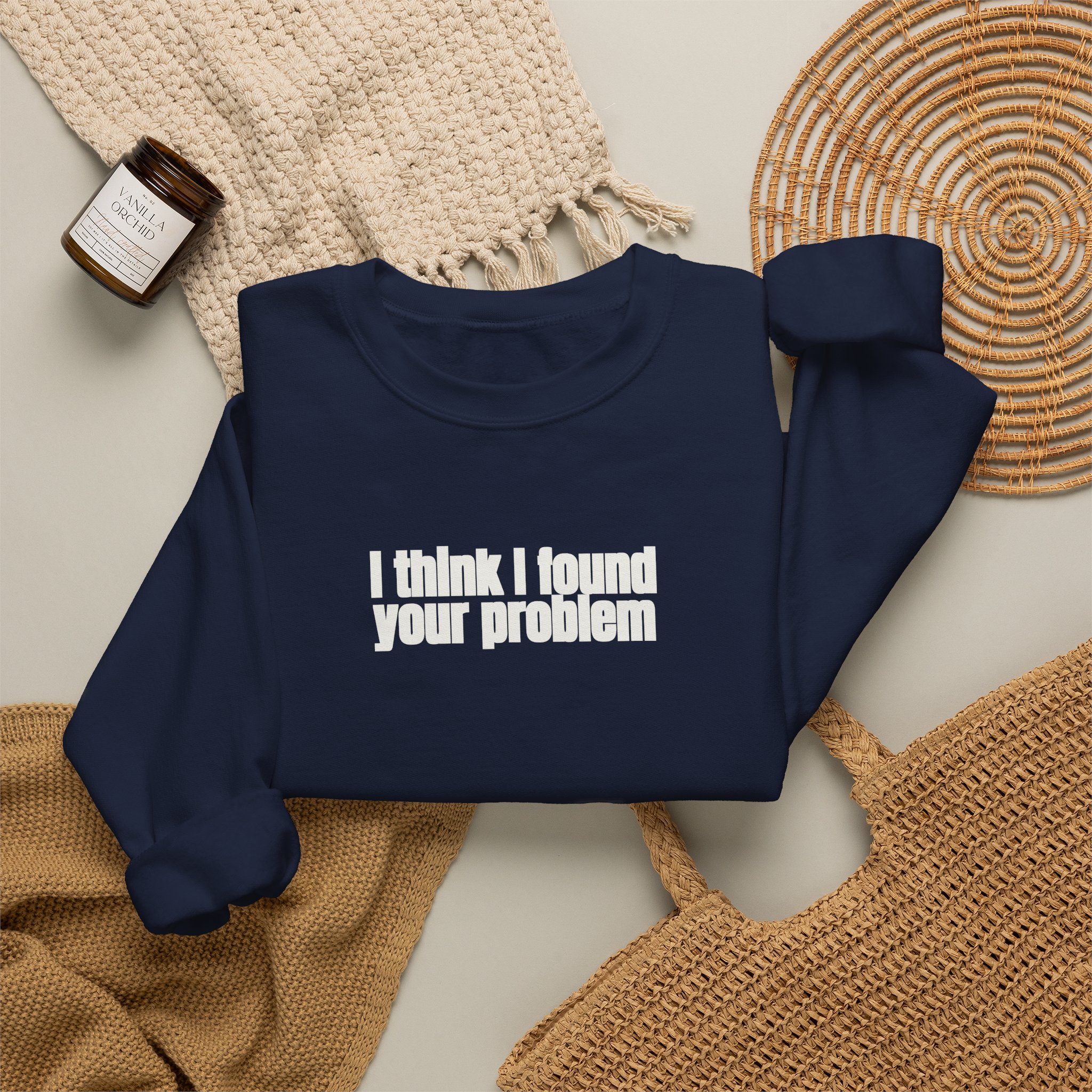 I Think I Found Your Problem Sweatshirt | Funny Sarcastic Sweatshirt | Gift for IT - White Text - Sweatshirt - Image 20