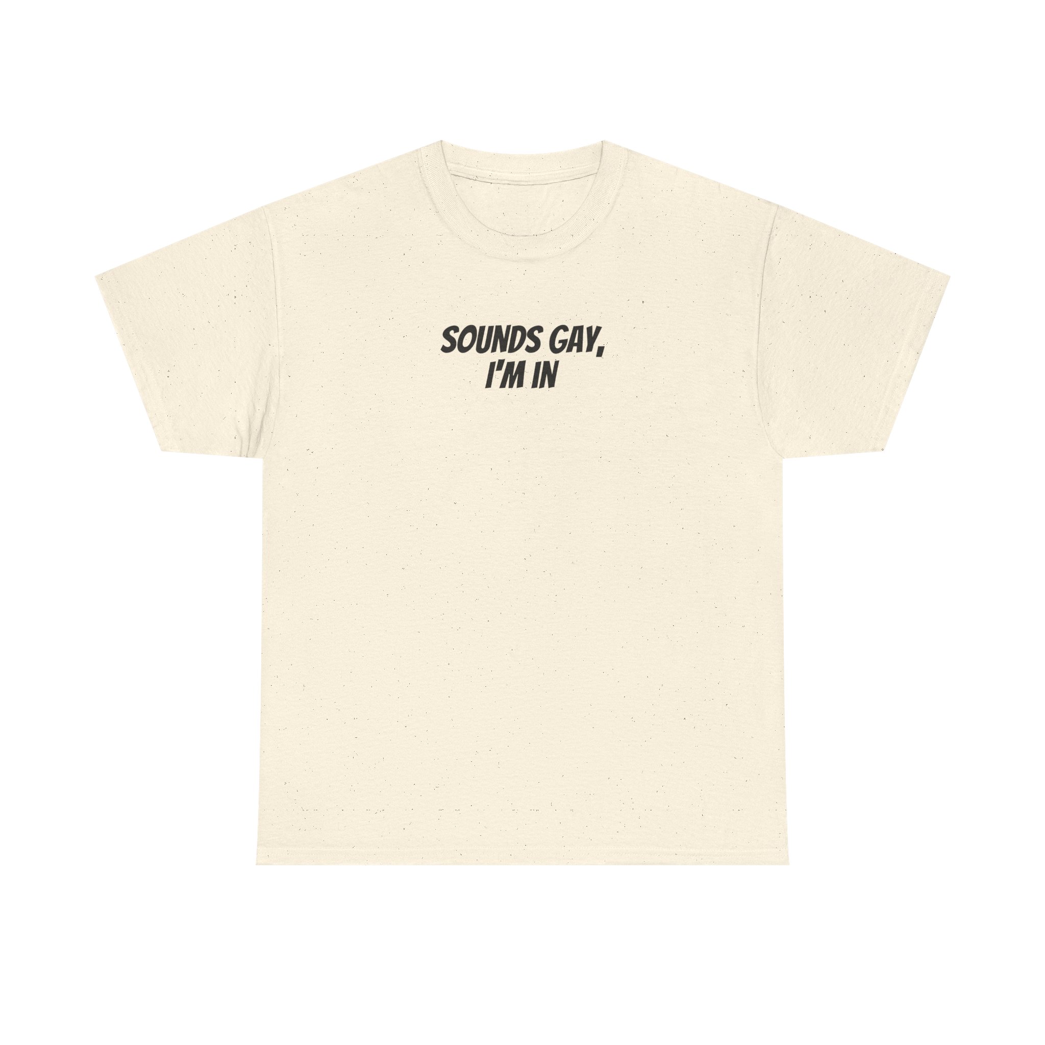 Sounds Gay, I'm In Shirt | Funny Sarcastic Tee | Gift for Gen Z - Black Text - T-Shirt - Image 5