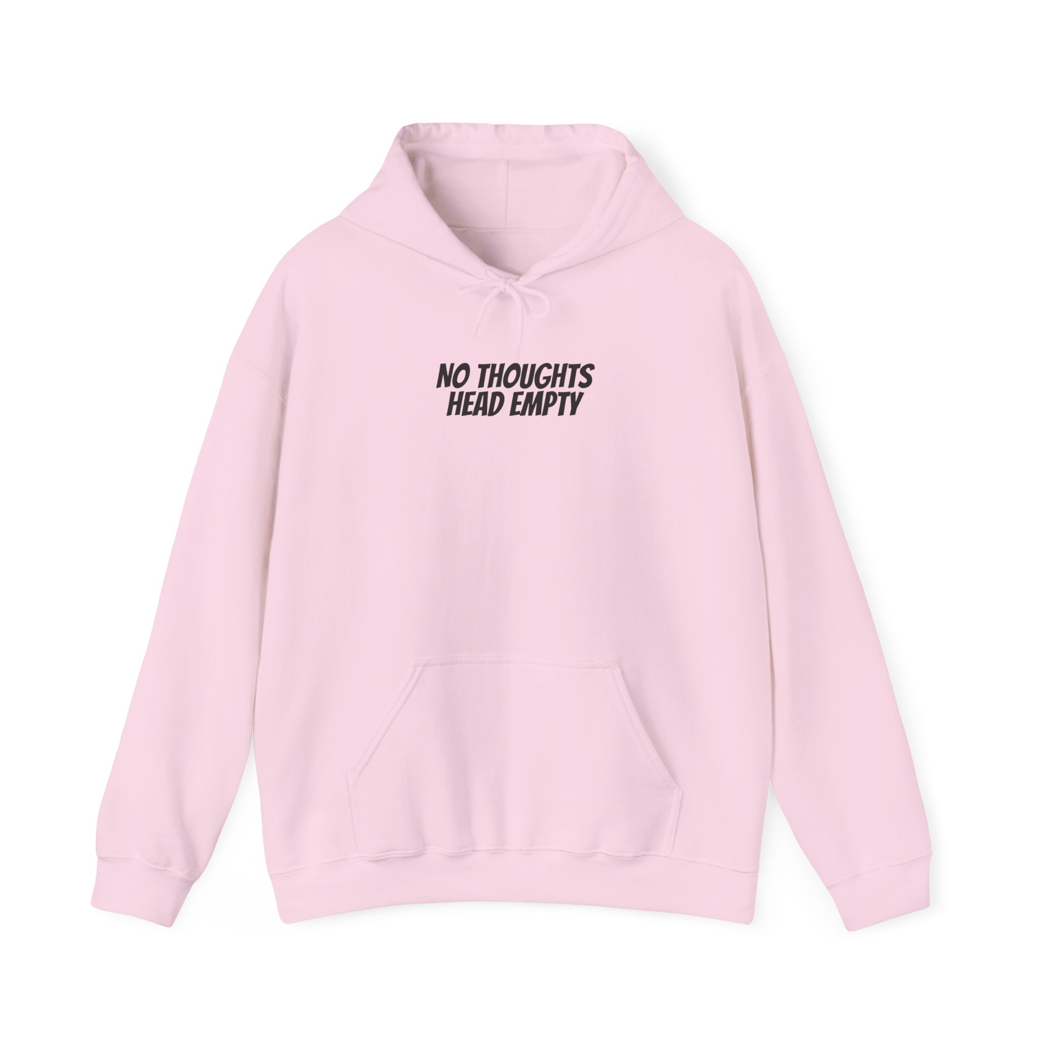 No Thoughts Head Empty Hoodie | Funny Sarcastic Hoodie | Gift for Gen Z - Black Text - Hoodie - Image 13