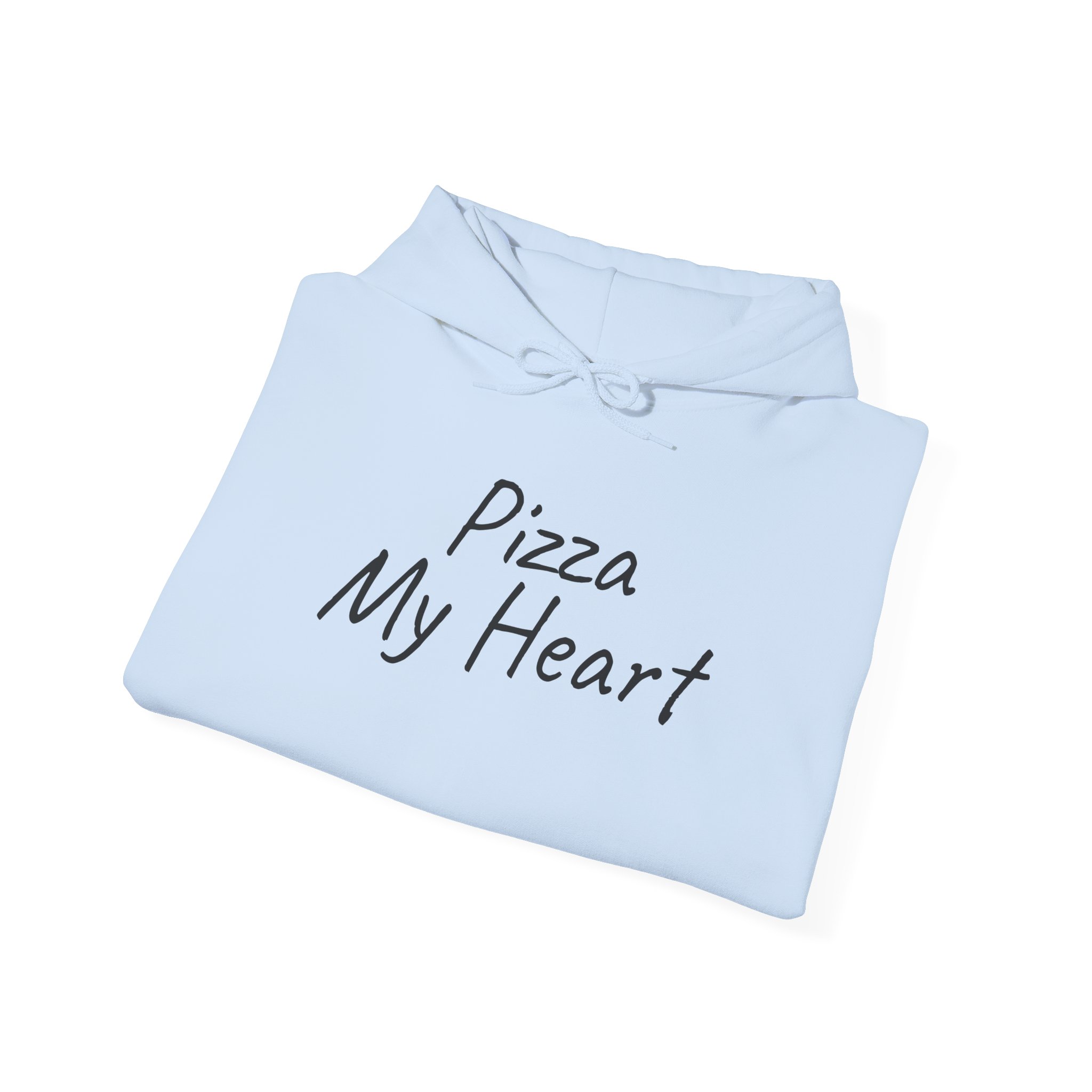 Pizza My Heart Hoodie | Cute Toddler Hoodie | Gift for Pizza Lover - Black Text - Hoodie - Image 12