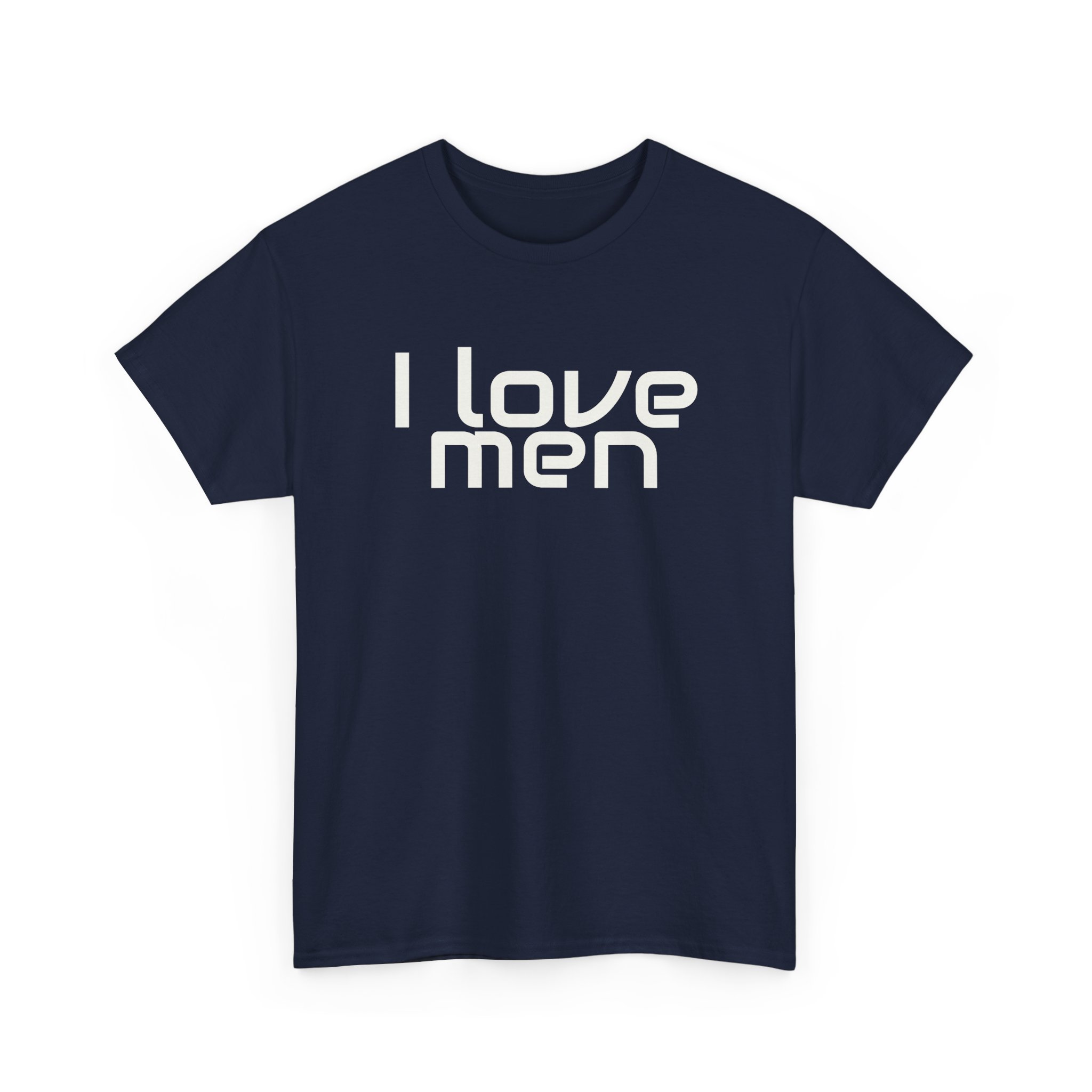 I Love Men Shirt | Funny Sarcastic Tee | Gift for Best Friend - White Text - T-Shirt - Image 15