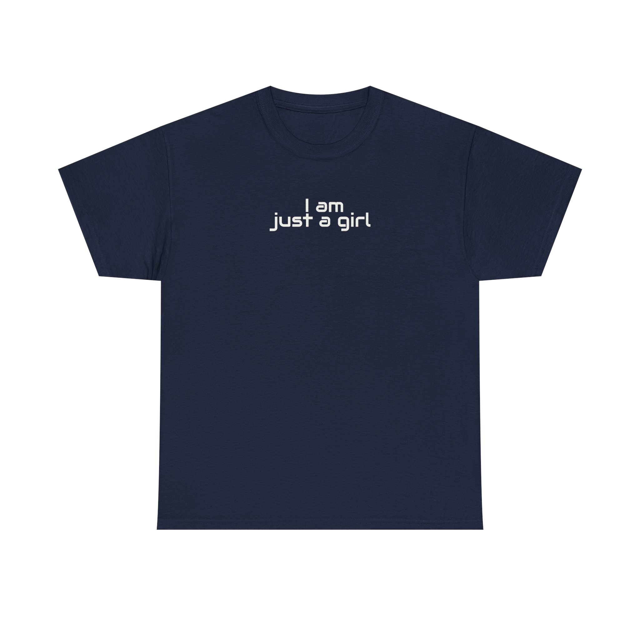 I Am Just A Girl Shirt | Funny Sarcastic Tee | Gift for Gen Z - White Text - T-Shirt - Image 13