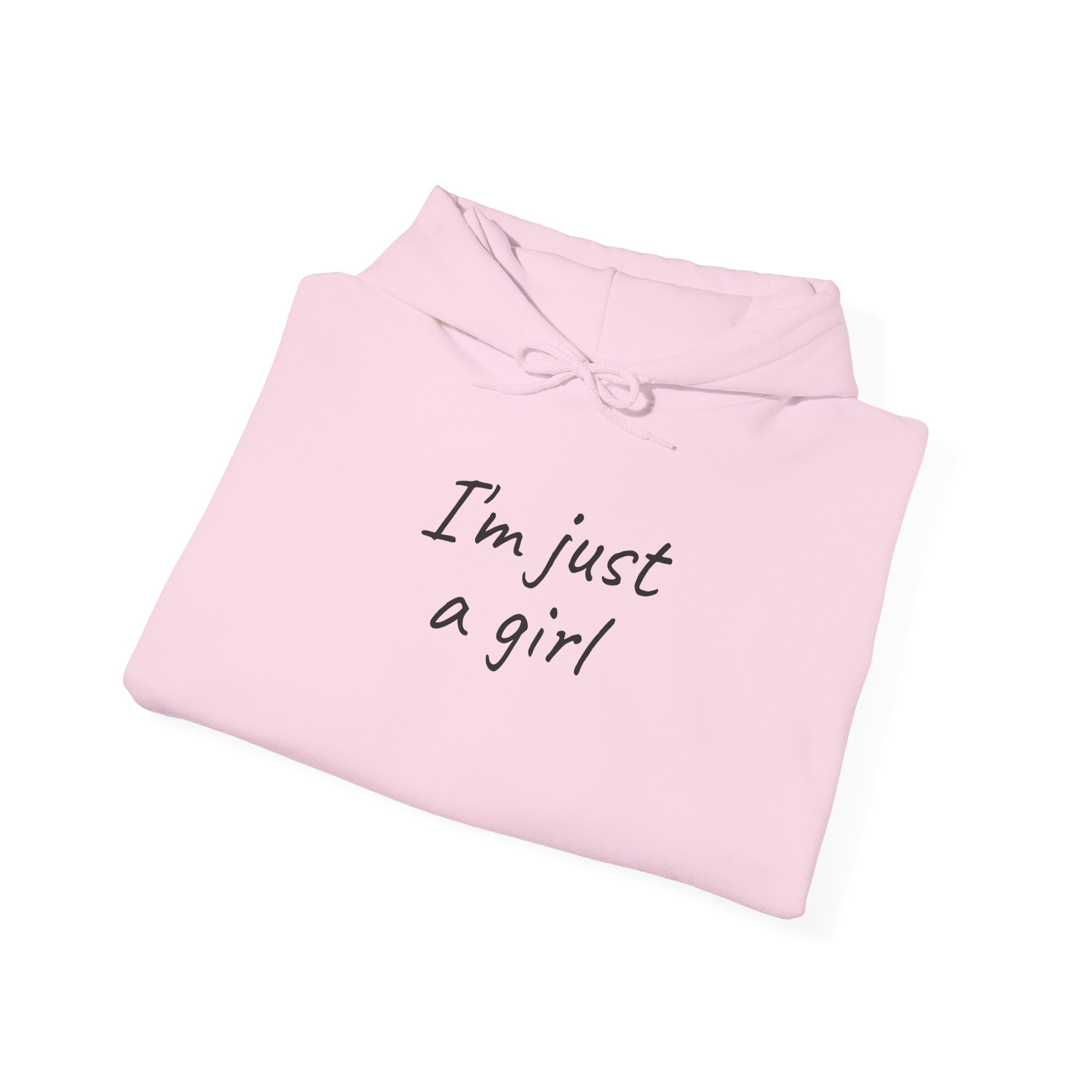 I'm Just A Girl Hoodie | Funny Sarcastic Hoodie | Gift for Gen Z - Black Text - Hoodie - Image 16
