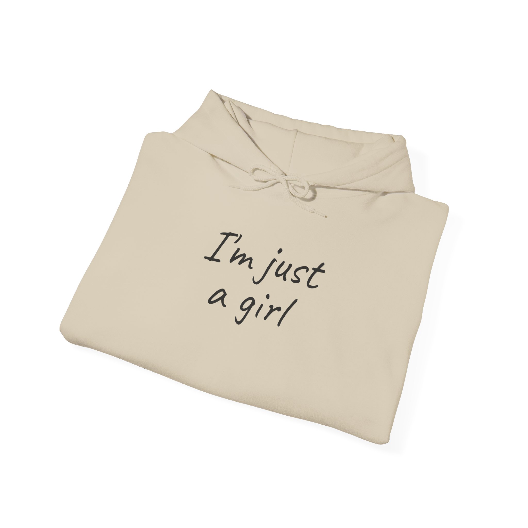 I'm Just A Girl Hoodie | Funny Sarcastic Hoodie | Gift for Gen Z - Black Text - Hoodie - Image 8
