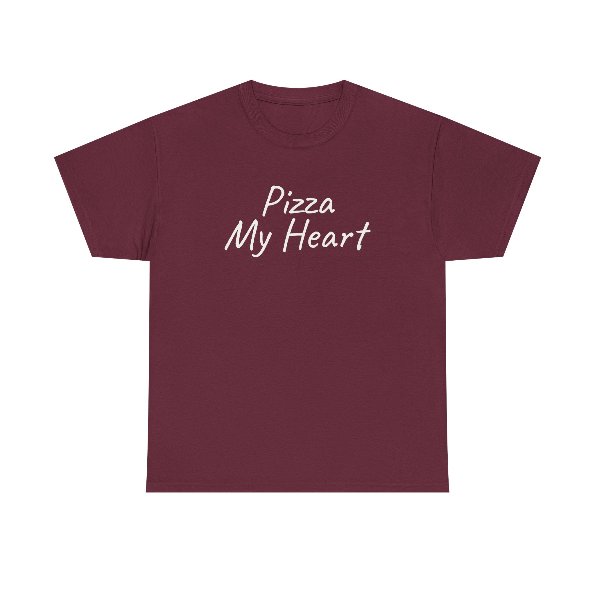 Pizza My Heart Shirt | Cute Toddler Tee | Gift for Pizza Lover - White Text - T-Shirt - Image 5