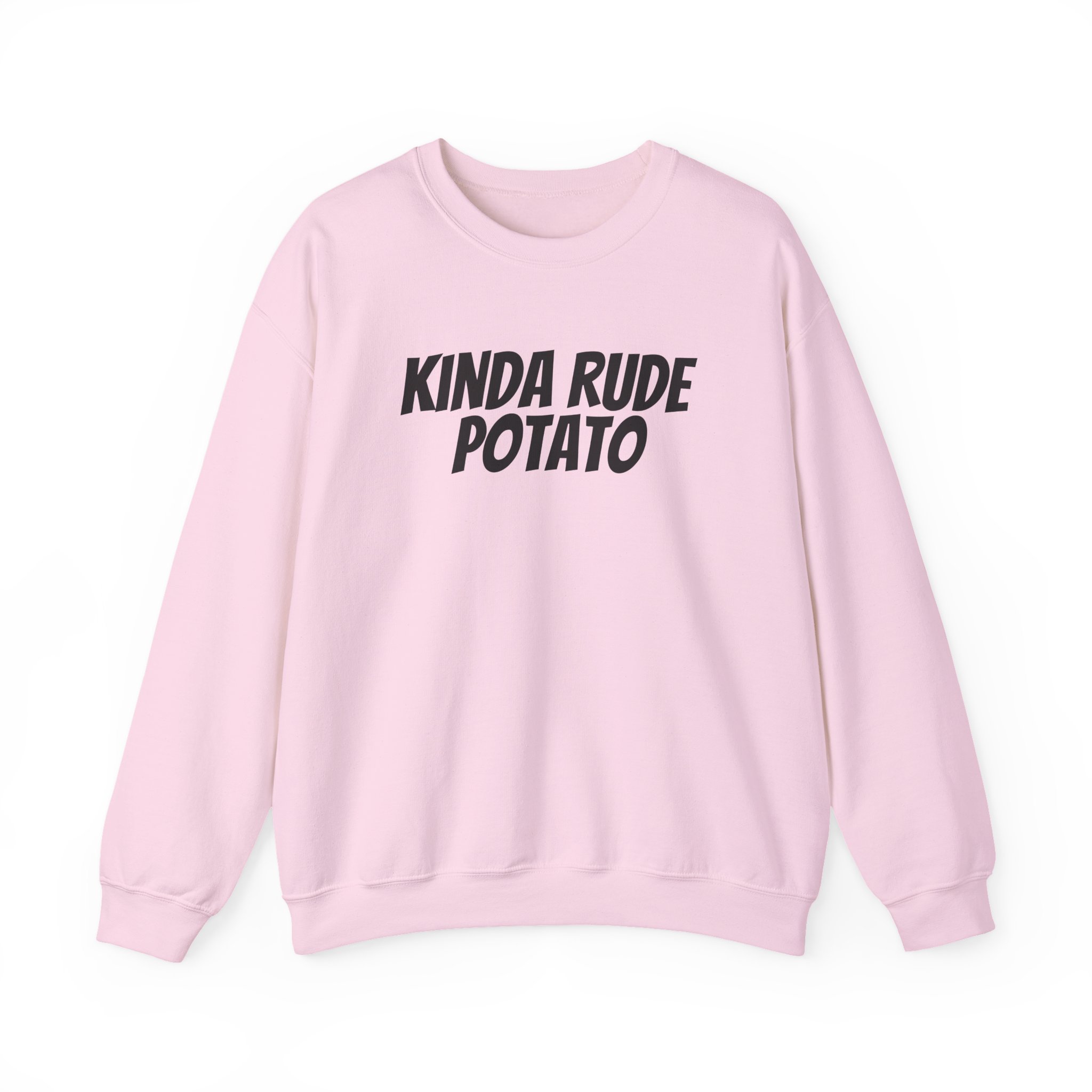 Kinda Rude Potato Sweatshirt | Funny Sarcastic Sweatshirt | Gift for Introverts - Black Text - Sweatshirt - Image 13