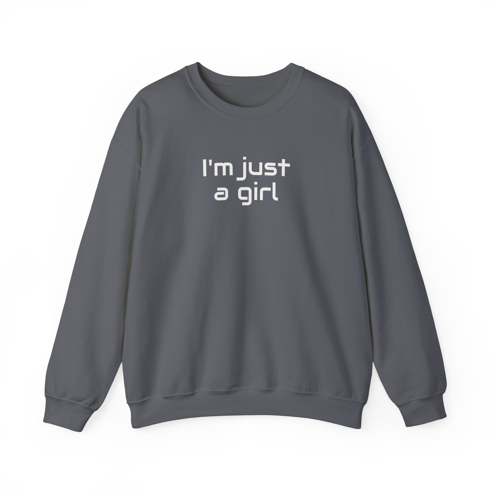 I Just A Girl Sweatshirt | Funny Sarcastic Sweatshirt | Gift for Gen Z - White Text - Sweatshirt - Image 13