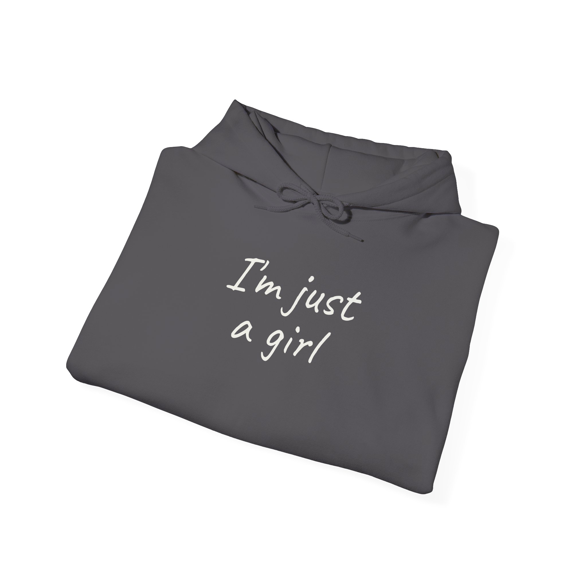 I'm Just A Girl Hoodie | Funny Sarcastic Hoodie | Gift for Gen Z - White Text - Hoodie - Image 16