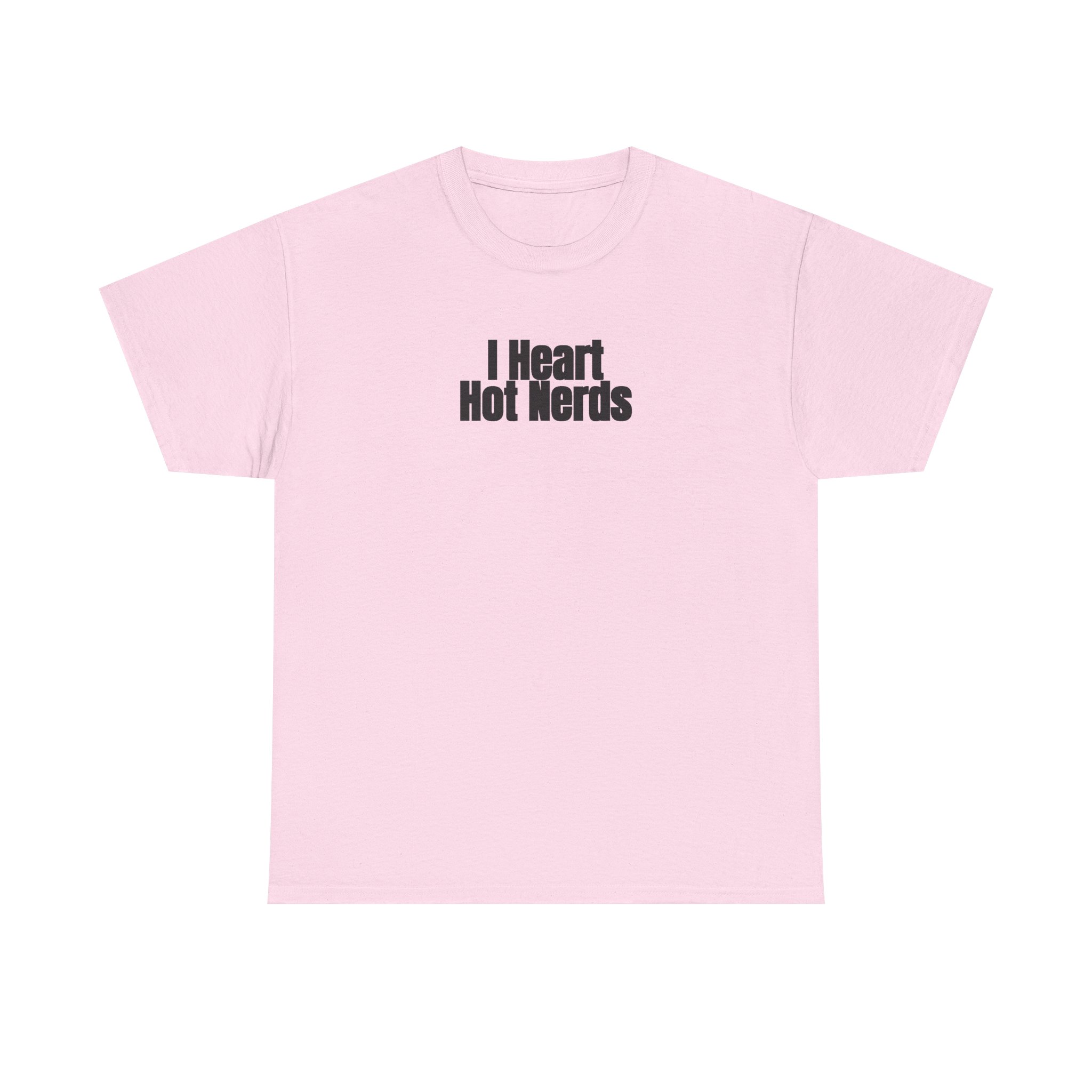 I Heart Hot Nerds Shirt | Funny Sarcastic Tee | Gift for Gen Z - Black Text - T-Shirt - Image 9