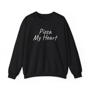Pizza My Heart Sweatshirt | Cute Toddler Sweatshirt | Gift for Pizza Lover - White Text - Sweatshirt