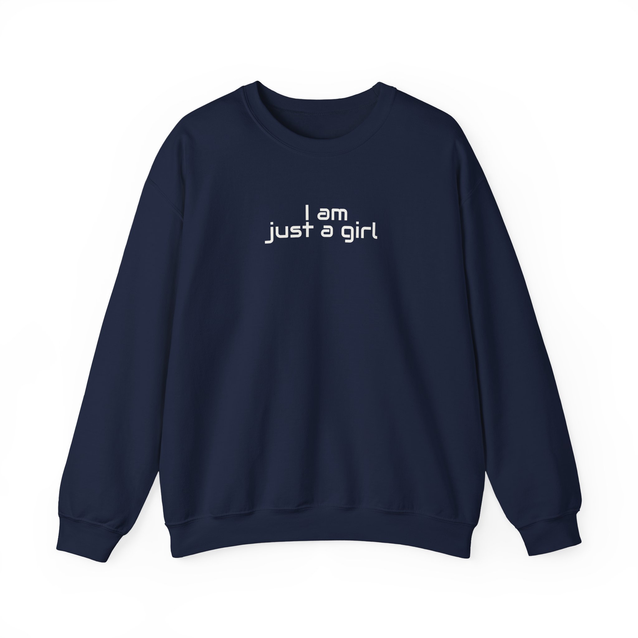 I Am Just A Girl Sweatshirt | Funny Sarcastic Sweatshirt | Gift for Gen Z - White Text - Sweatshirt - Image 17
