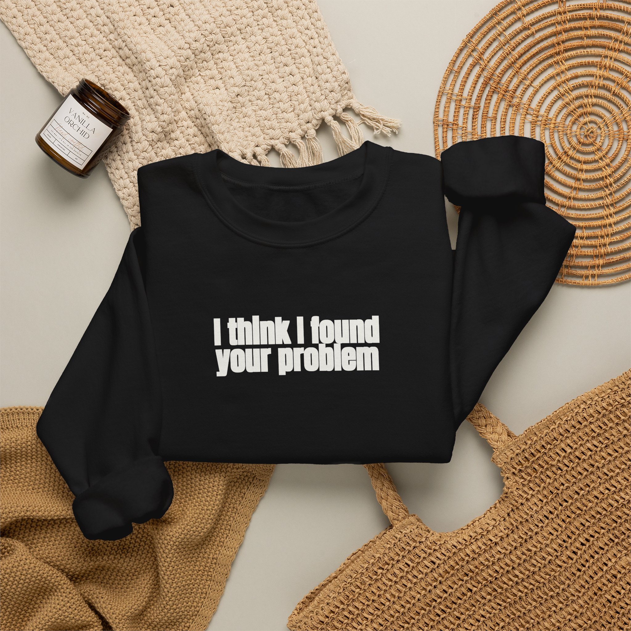 I Think I Found Your Problem Sweatshirt | Funny Sarcastic Sweatshirt | Gift for IT - White Text - Sweatshirt - Image 4