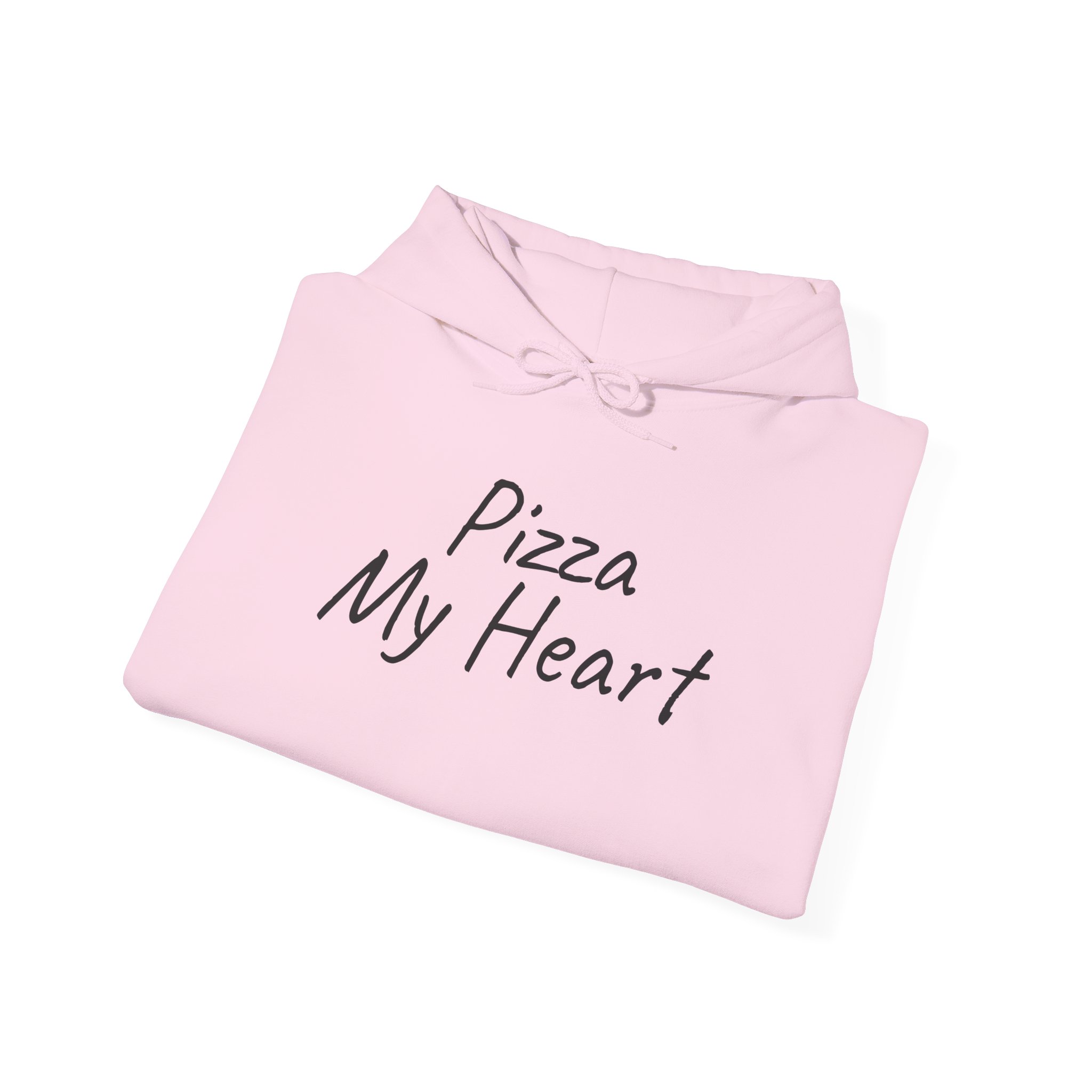 Pizza My Heart Hoodie | Cute Toddler Hoodie | Gift for Pizza Lover - Black Text - Hoodie - Image 16