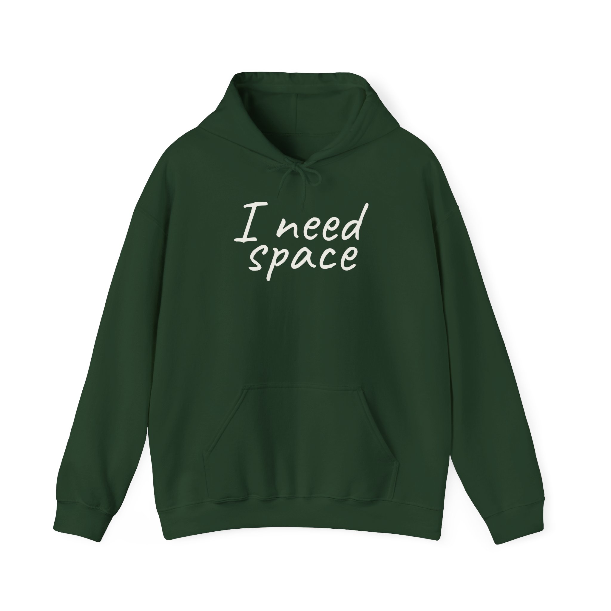 I Need Space Hoodie | Sarcastic Hoodie | Gift for Introverts - White Text - Hoodie - Image 9