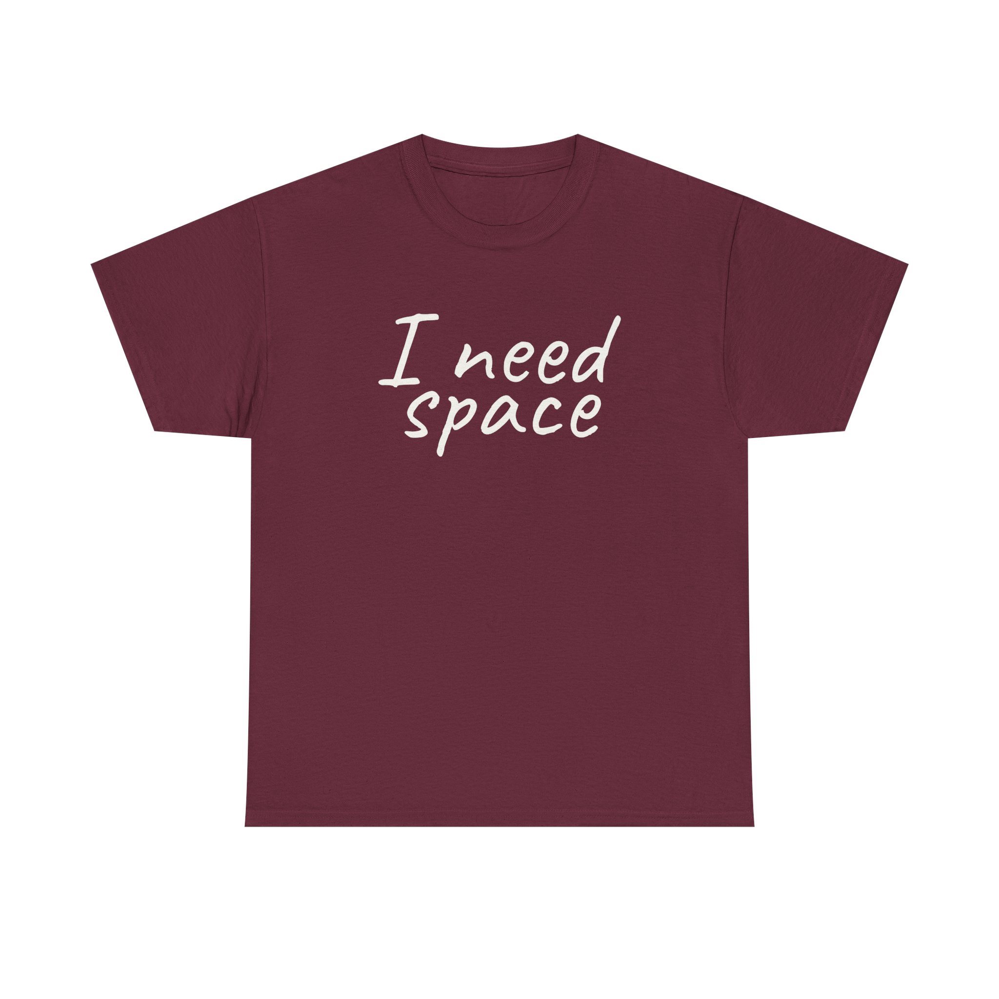 I Need Space Shirt | Sarcastic Tee | Gift for Introverts - White Text - T-Shirt - Image 5