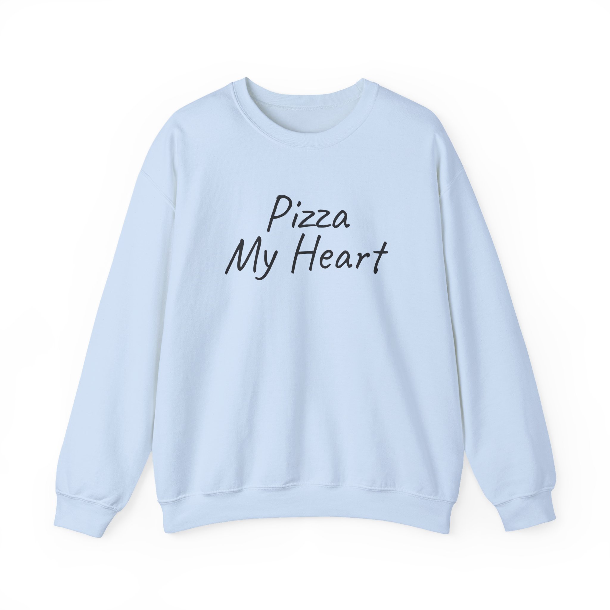 Pizza My Heart Sweatshirt | Cute Toddler Sweatshirt | Gift for Pizza Lover - Black Text - Sweatshirt - Image 9