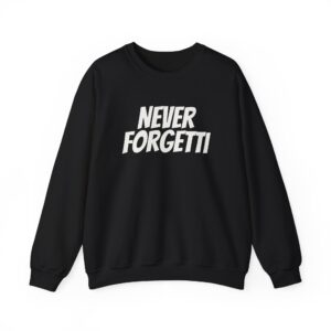 Never Forgetti Sweatshirt | Funny Pasta Sweatshirt | Gift for Foodie - White Text - Sweatshirt